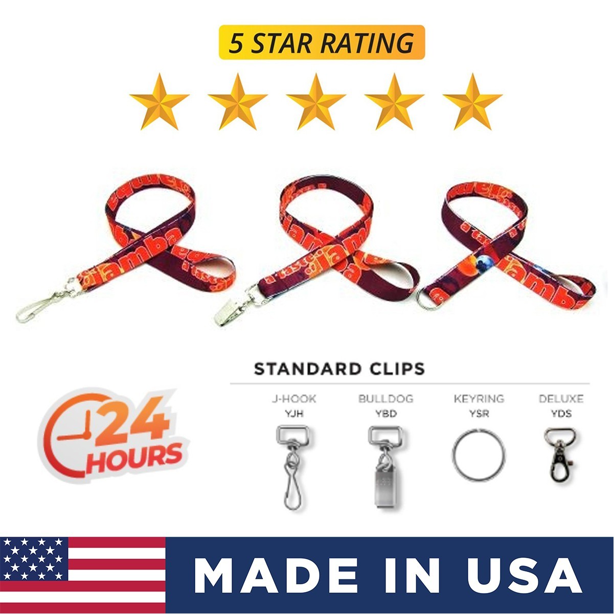 Sublimated Full Color Lanyard