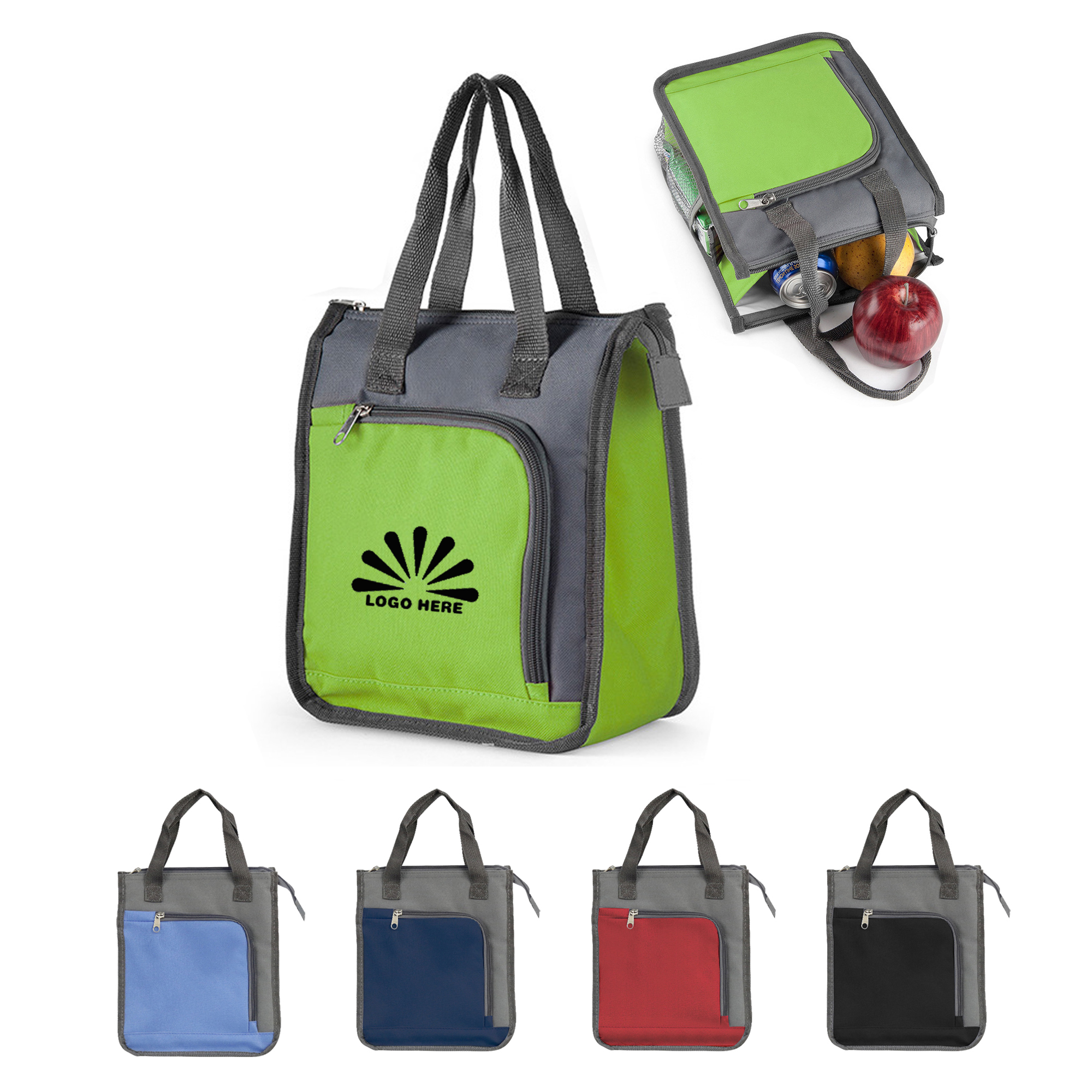 Oxford Zipper Insulated Lunch Tote Bags 3
