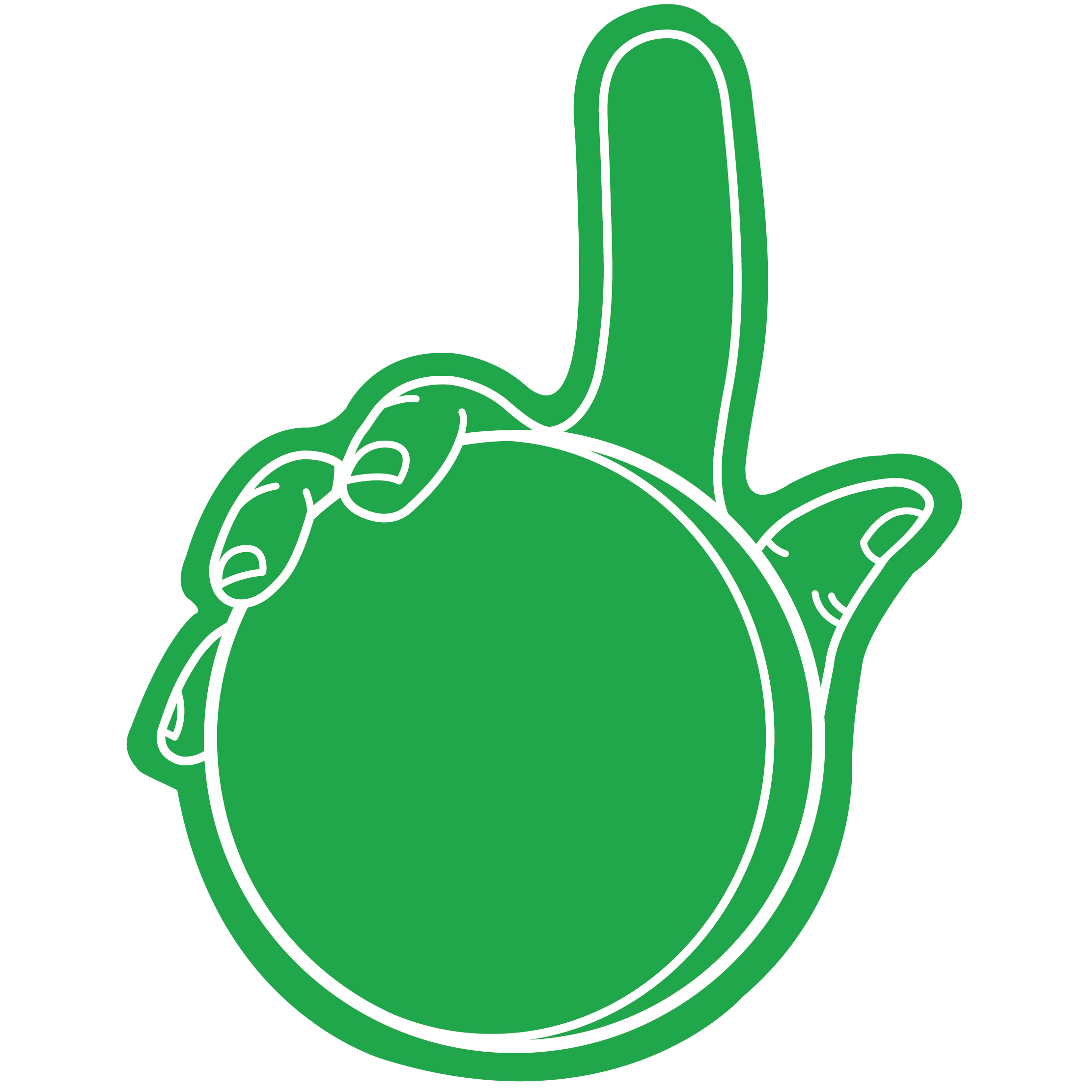 Foam Hockey Puck Hand 62