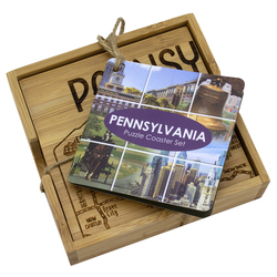 Totally Bamboo Utah Puzzle Coaster