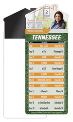 Magna-Card House Shape Magnet Football Schedules (3.5x9)