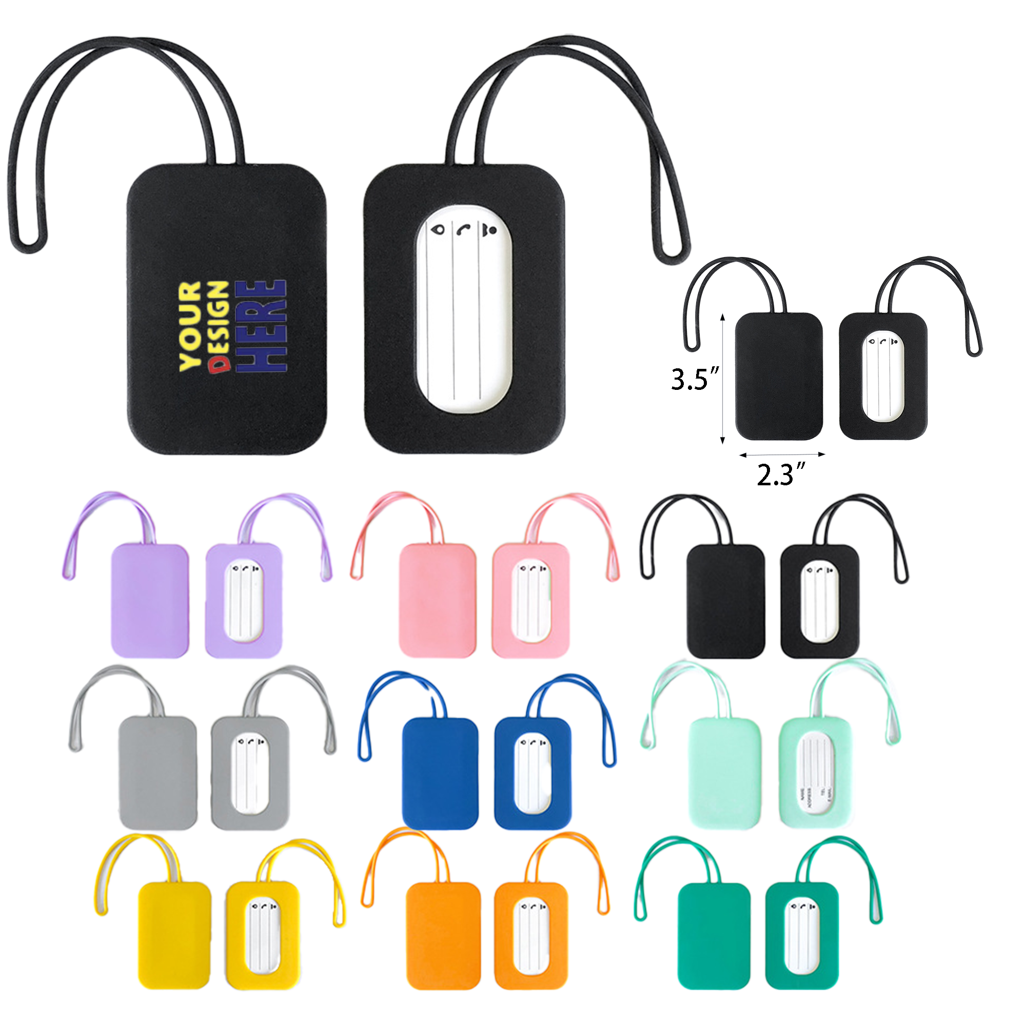 Silicone Custom Travel Tags 3