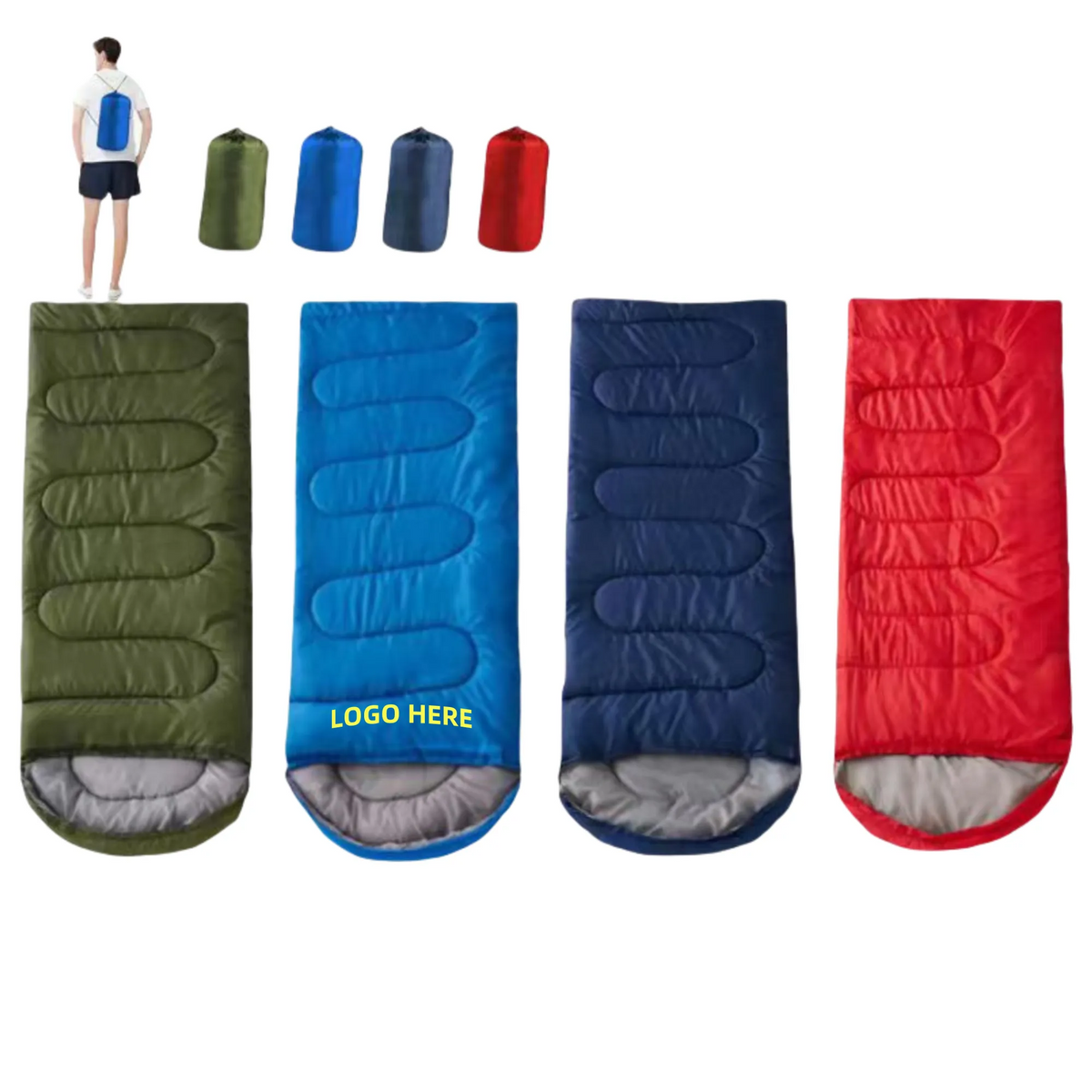 Envelope Hooded Sleeping Bag
