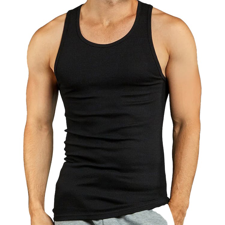 Men's Tank Tops - Black & Gray Size S 3 Pack 3
