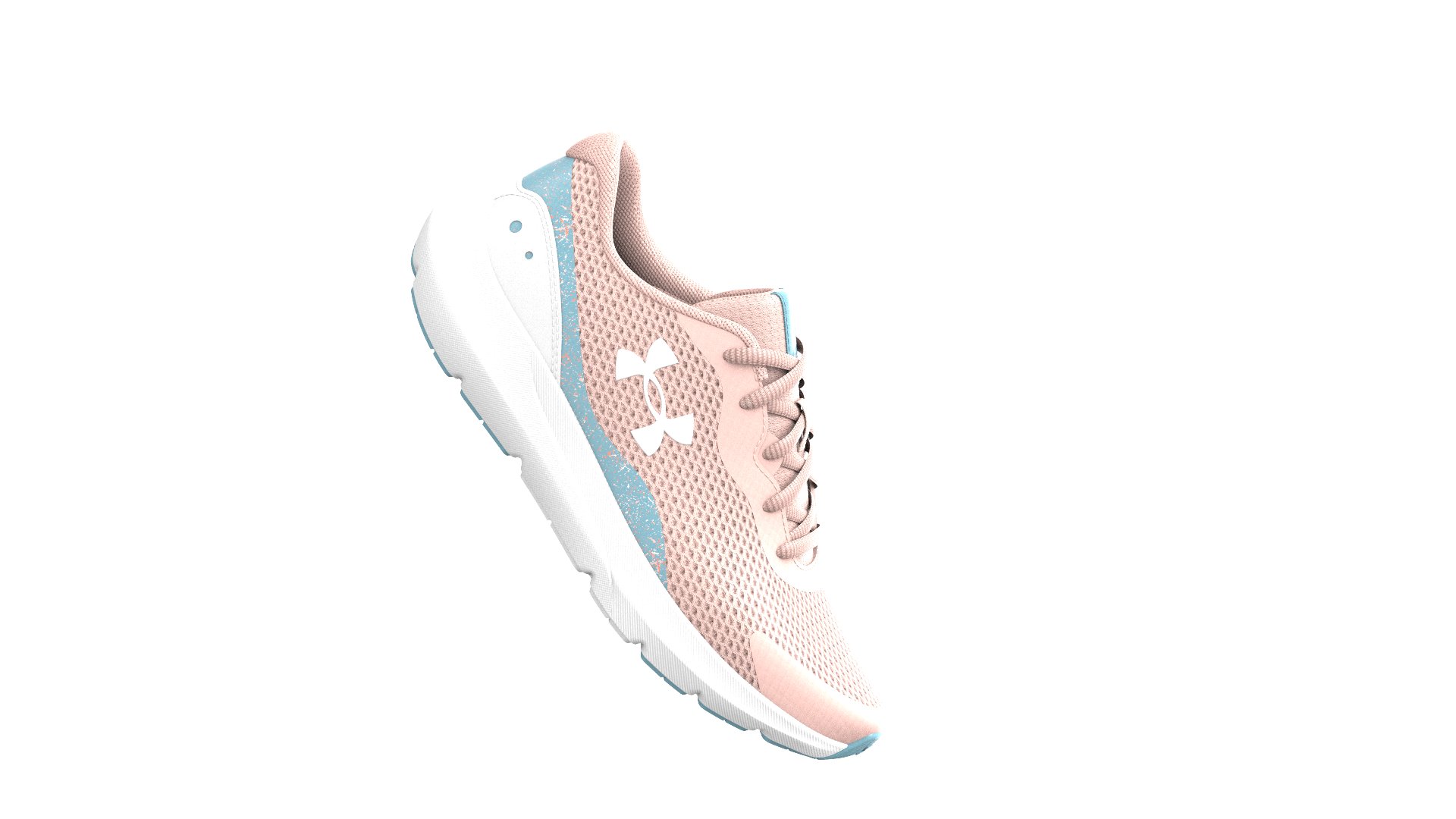 Girls' Grade School UA Surge 3 Printed Running Shoes 7