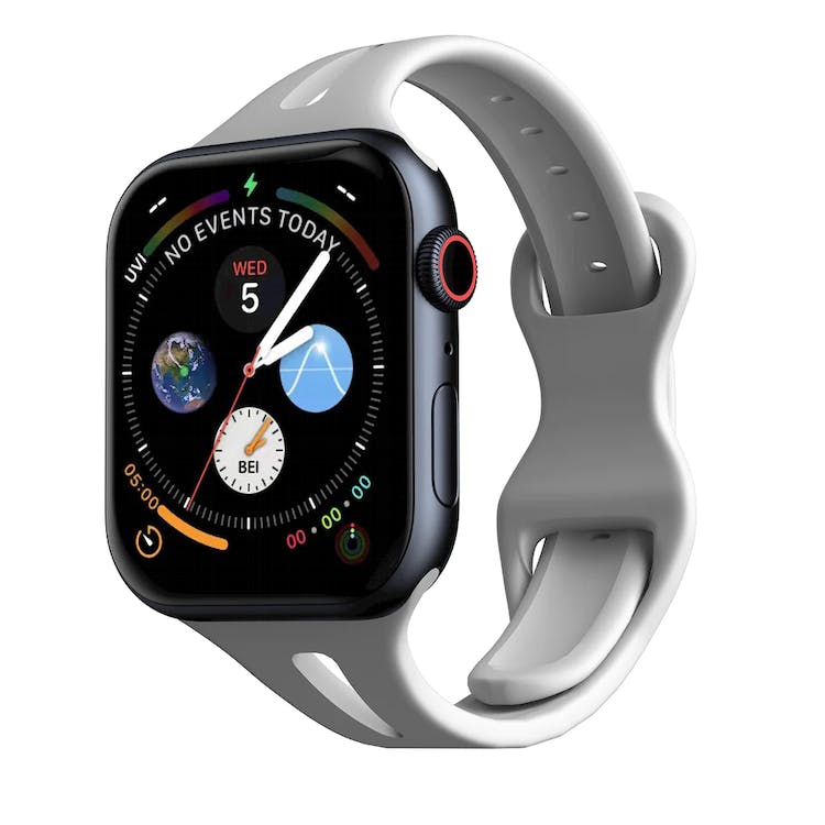 Apple Watch Sleek Silicone Bands - Gray 42mm/44mm/45mm 3