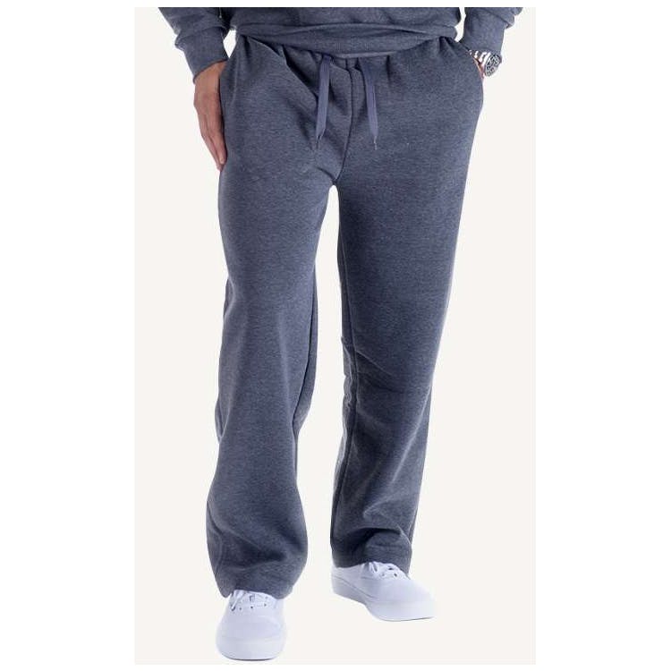 Men's Fleece Open Leg Sweatpants - Size 5XL Dark Gray 3