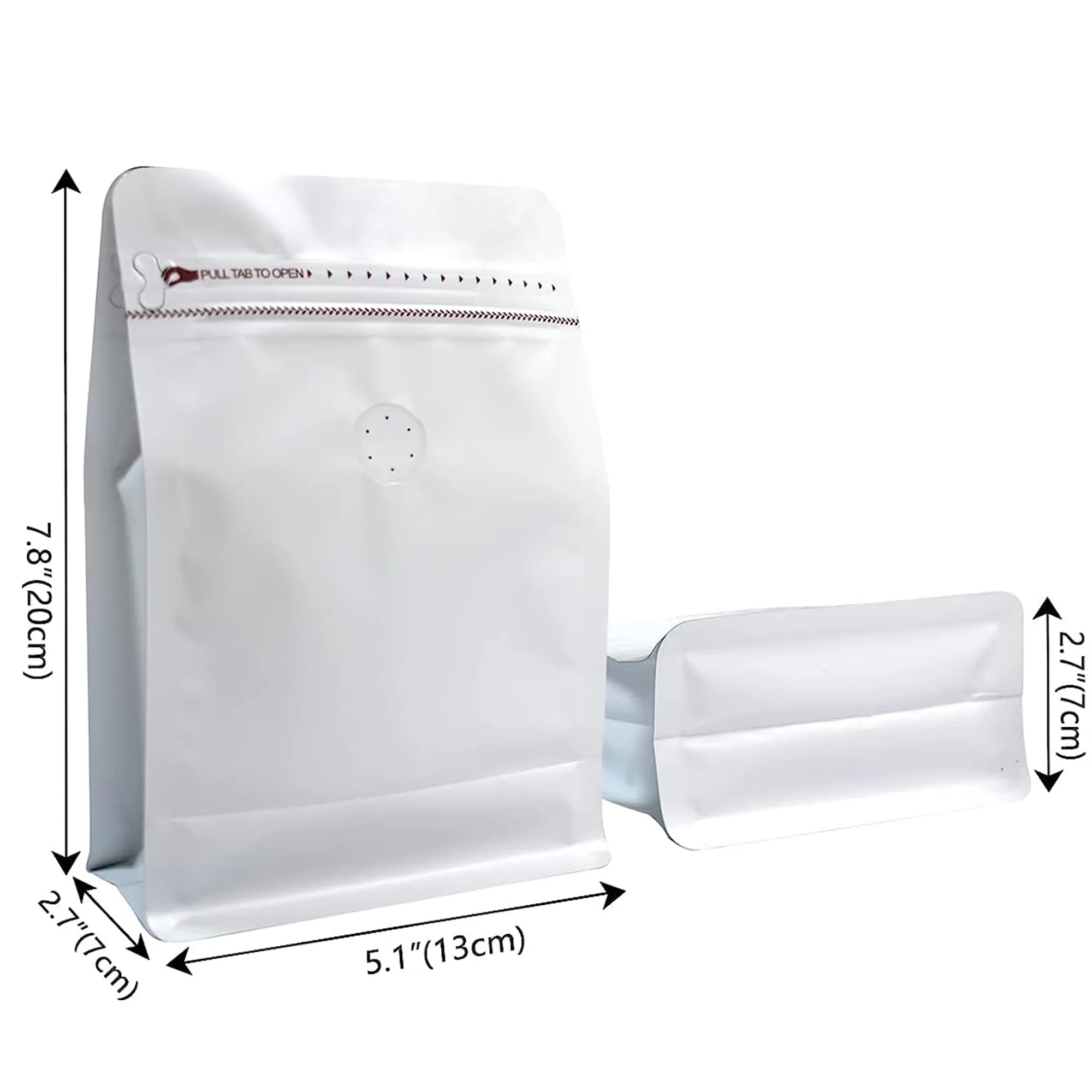 Stand Up Coffee Bean Pouch Zipper Packaging Bag 11