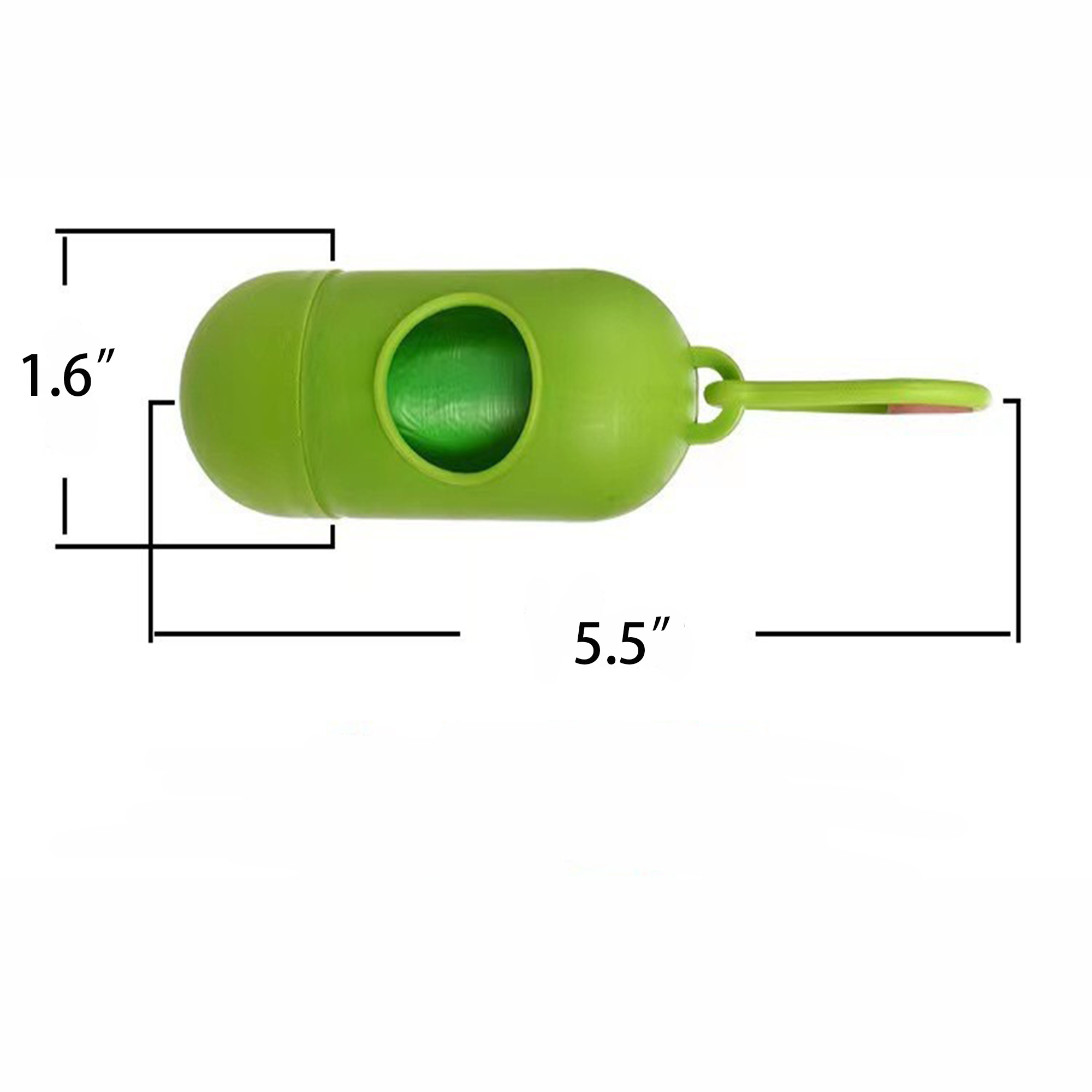 Portable Capsule Pet Garbage Bag With Hook MOQ 10pcs 5