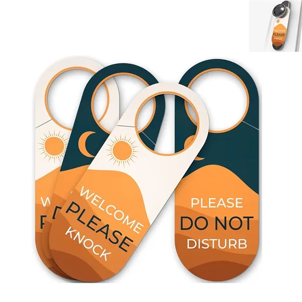 PVC Door Handle Tag Hanging Knob Sign