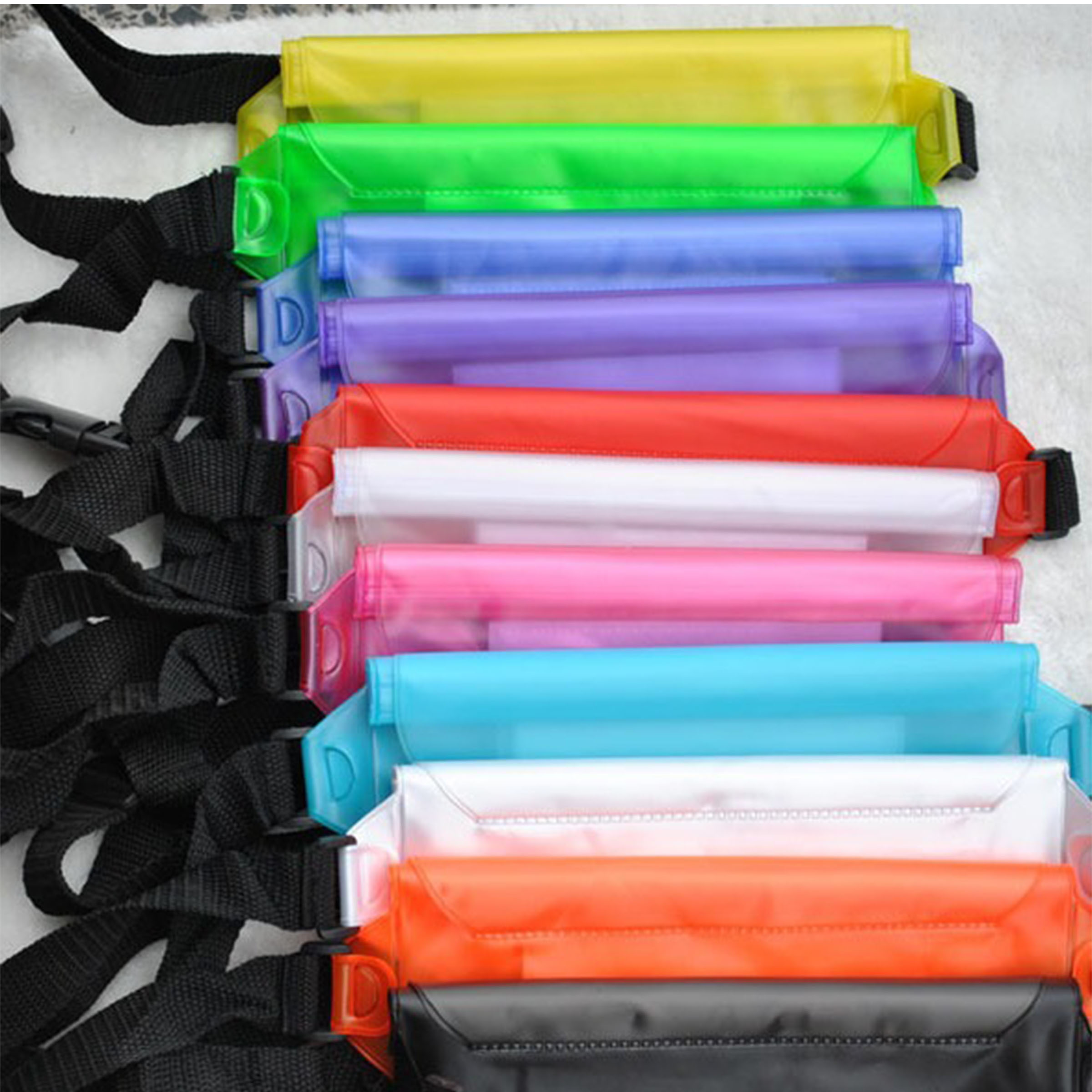 PVC adjustable shoulder strap waterproof bag 6