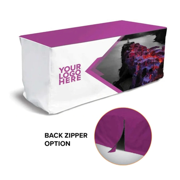 4' Full Color Fitted Style Zipper Table Throws