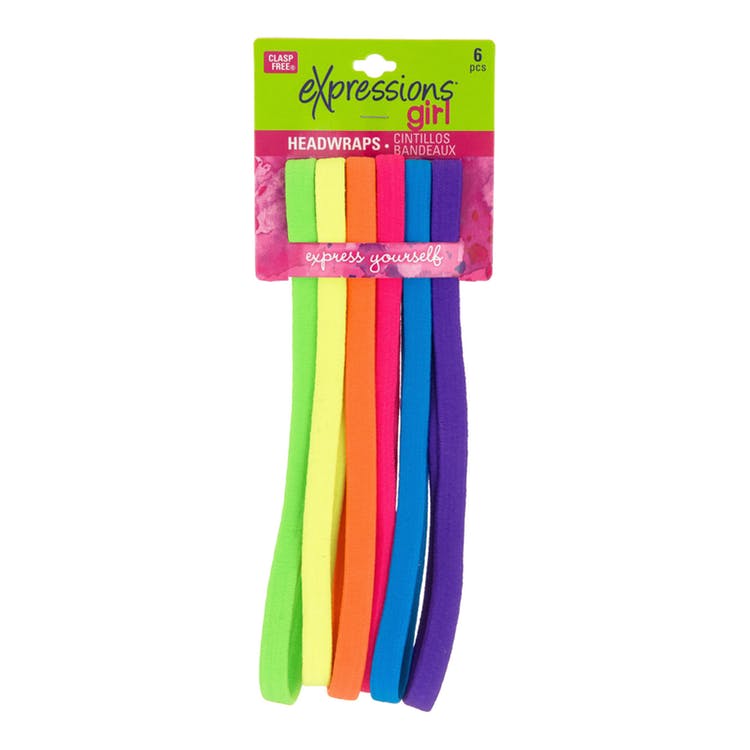 Skinny Headbands - 6 Pack Neon Rainbow 3