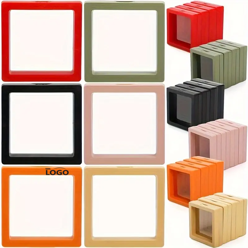 Floating Brooch Display Box 360 Degree View Dustproof Design