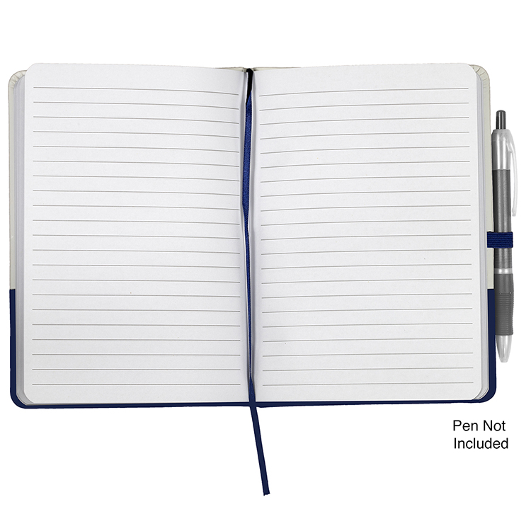 "Capitola" Notepad Notebook with Pen Loop 12