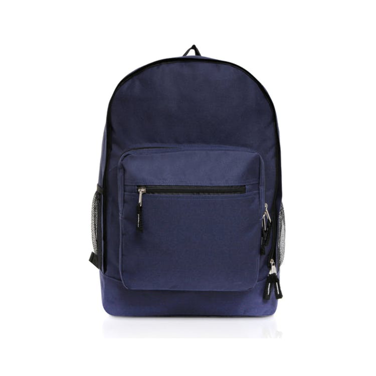 17.5" Classic Backpacks - Navy Side Mesh Pockets 3