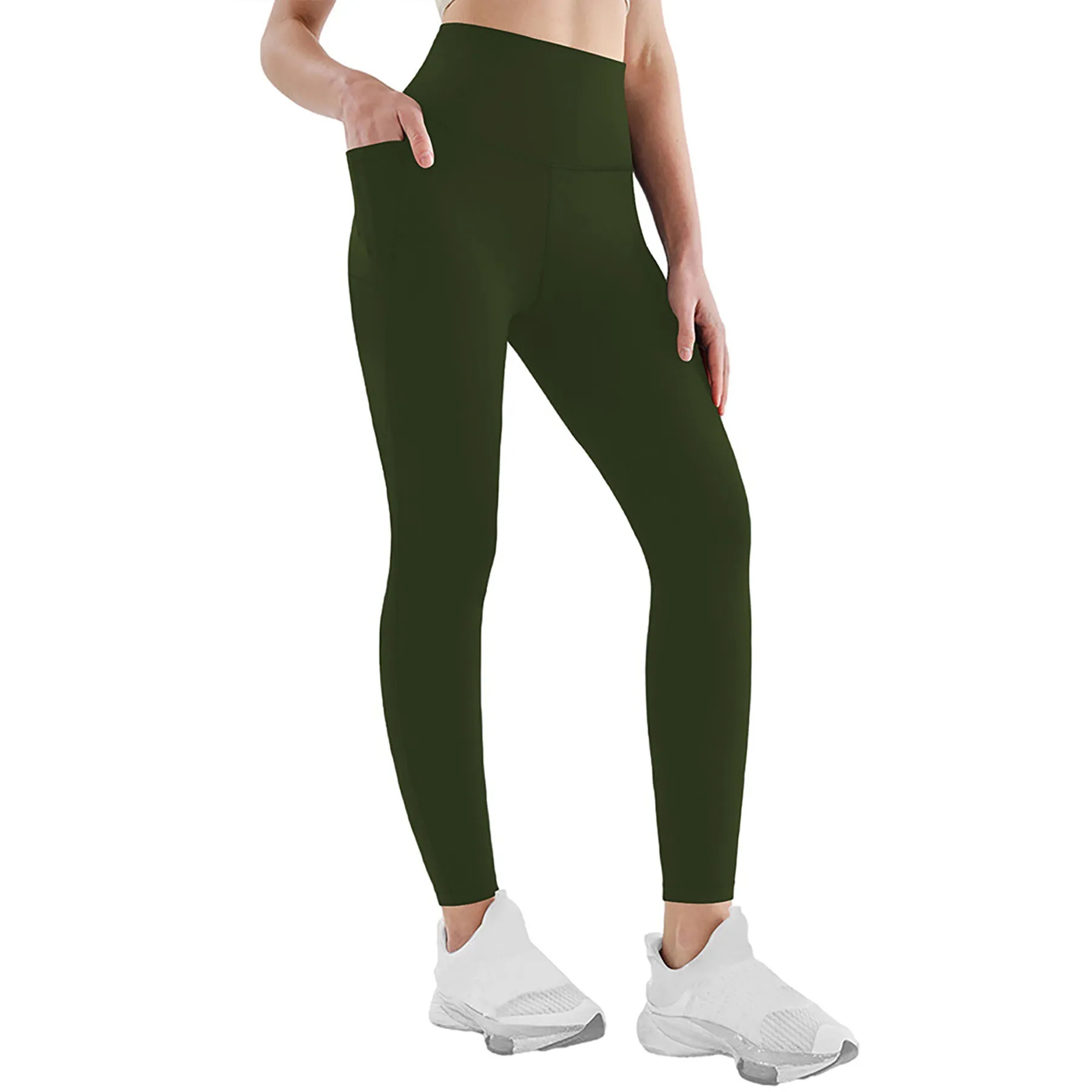 Thick High-Waisted Yoga Belt with Pocket  Sports  for Women 30