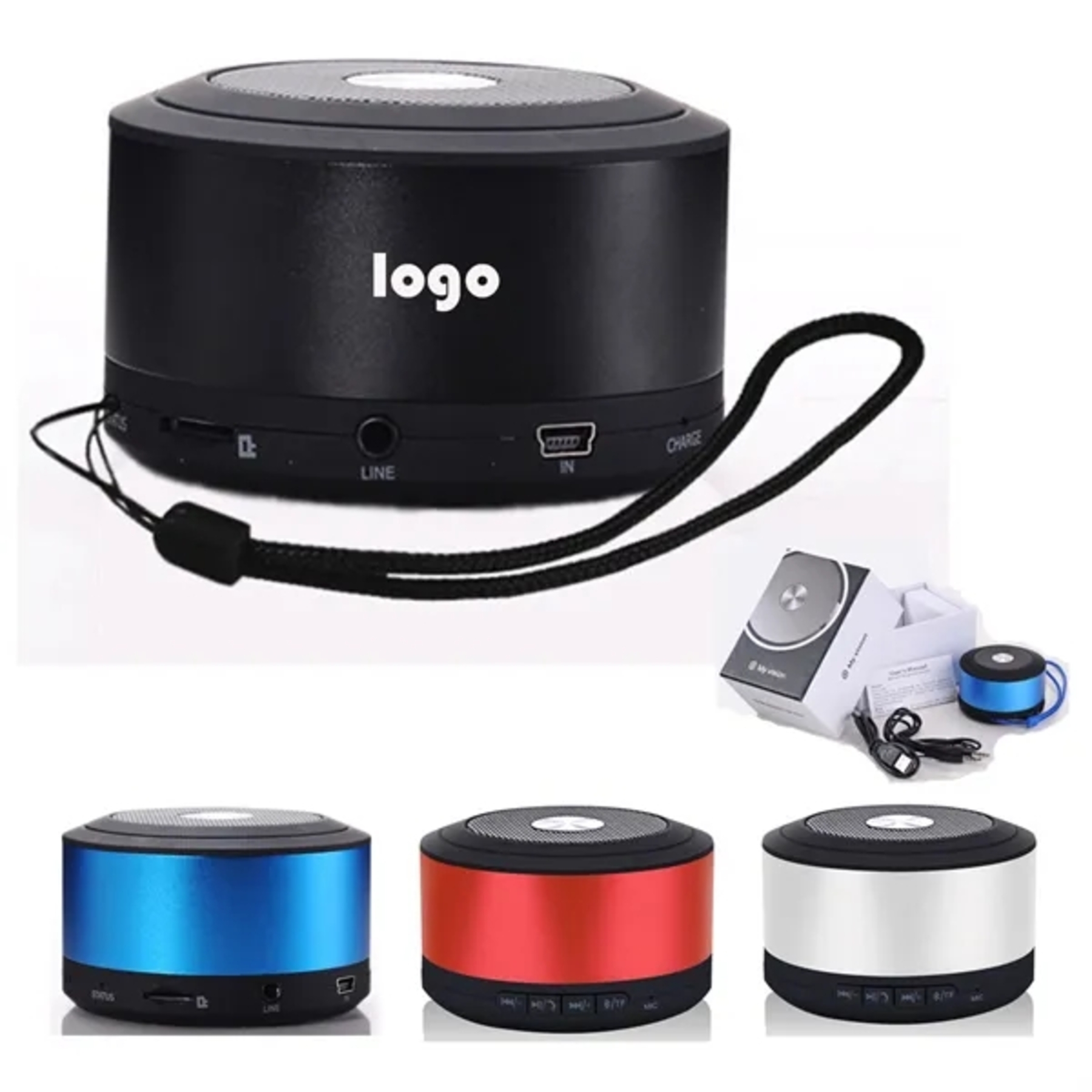 Classic Round Aluminum Bluetooth Speaker
