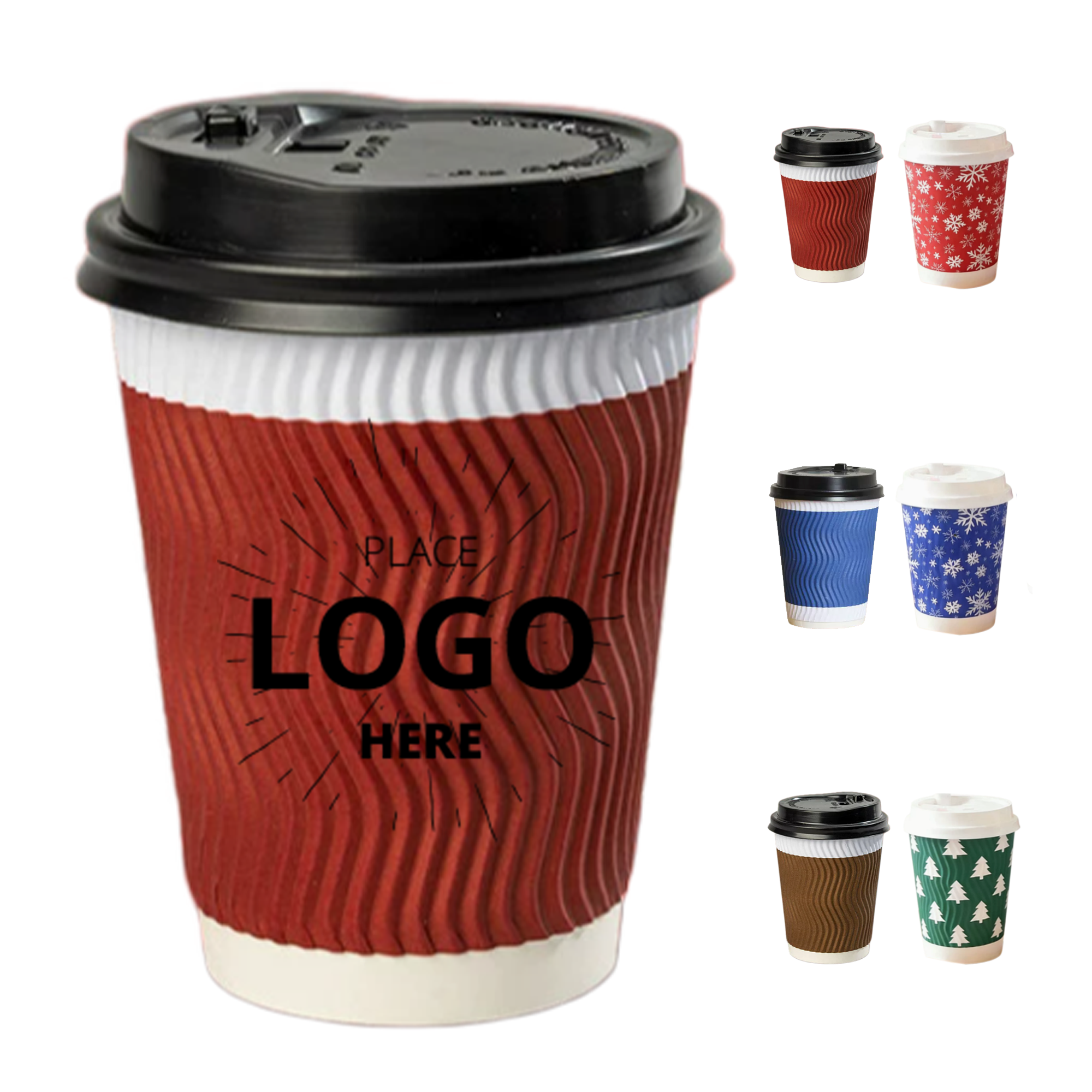 13.5 oz Corrugated Paper Hot Cup 2