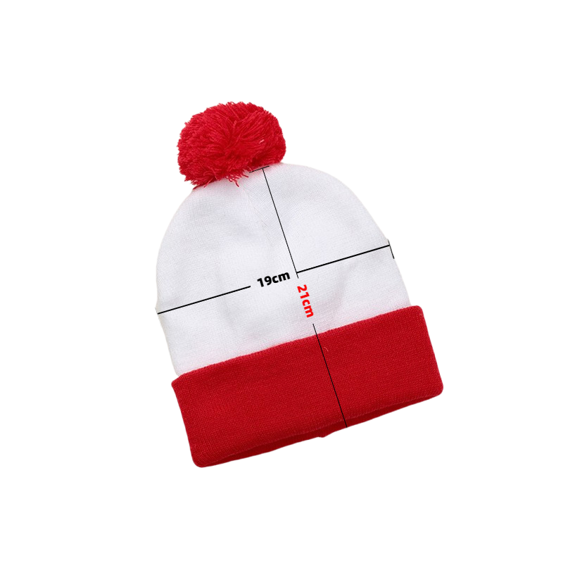 Christmas Style Oversized Pom Beanie 5