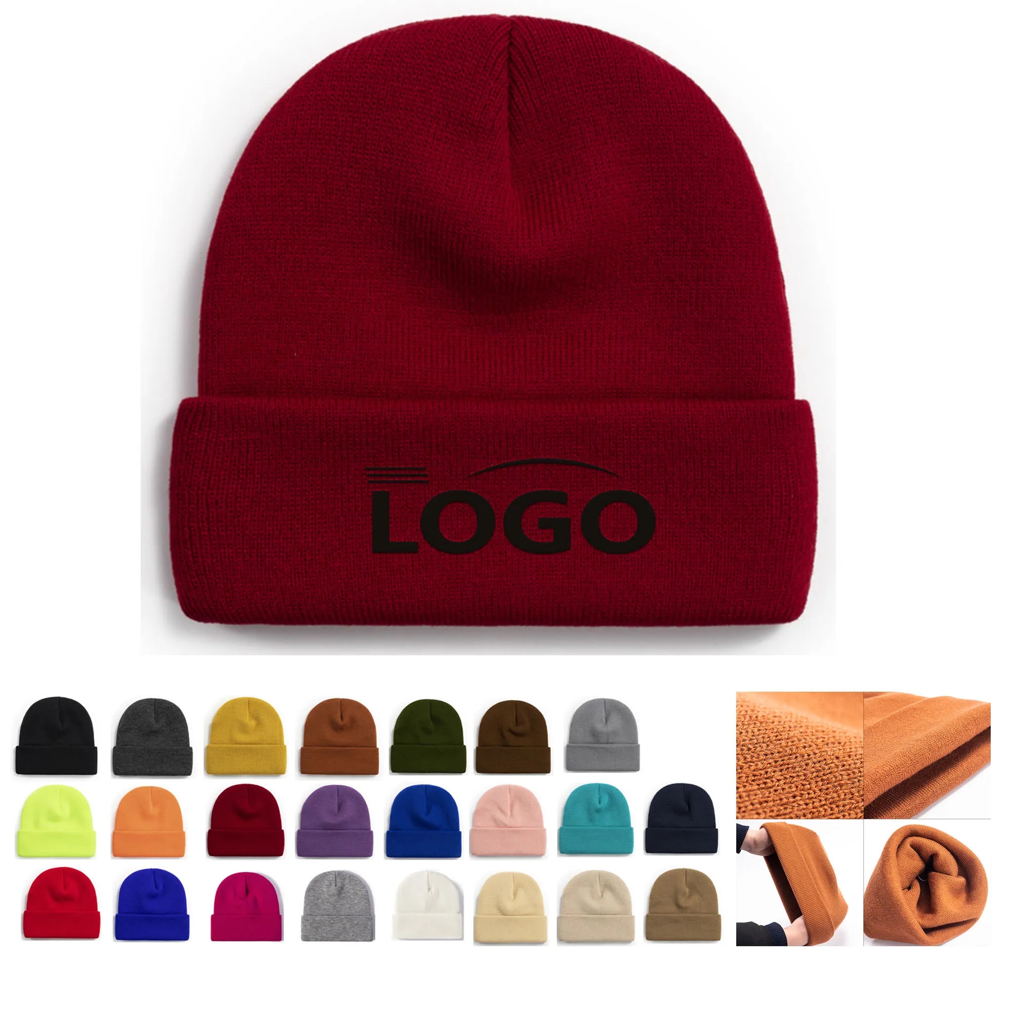 Unisex Adult Knit Beanie Hat 41