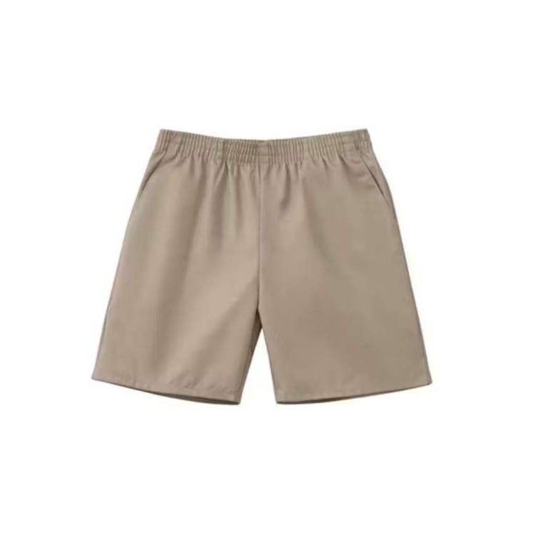 Unisex Pull-On Uniform Shorts - Size 7 Khaki 3