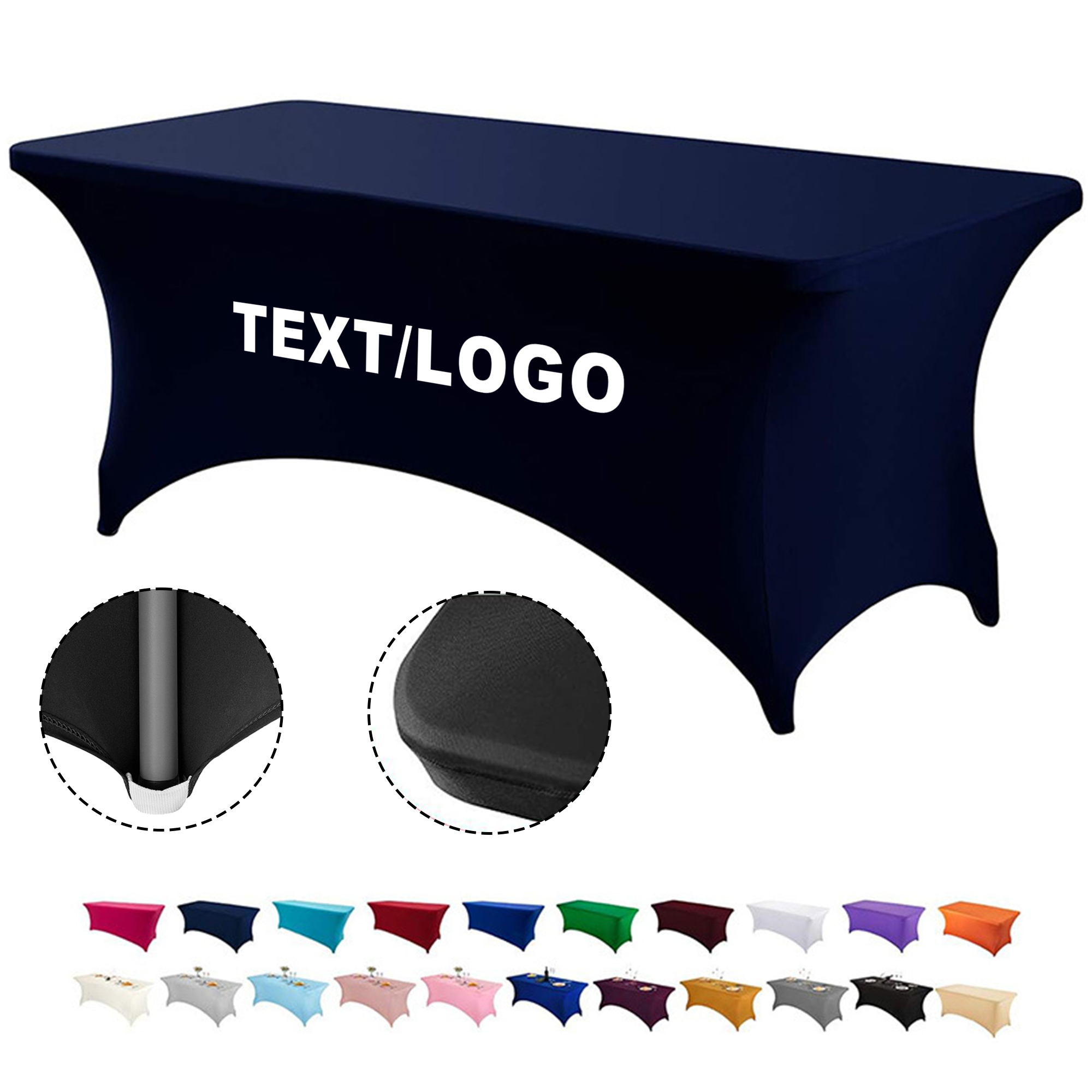 4 FT Table Cover Fitted Tablecloth Rectangular 4
