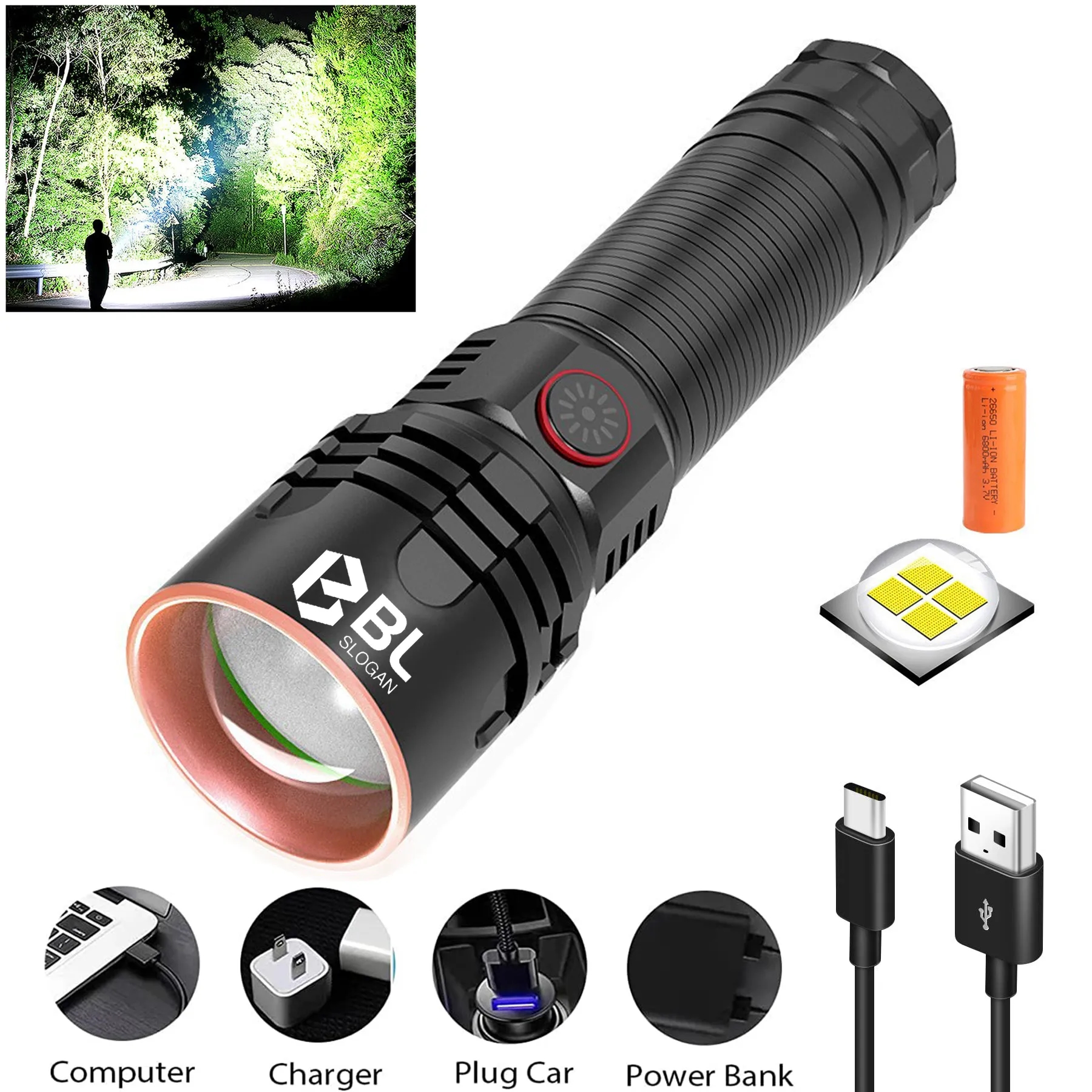 LED Rechargeable Flashlights 8