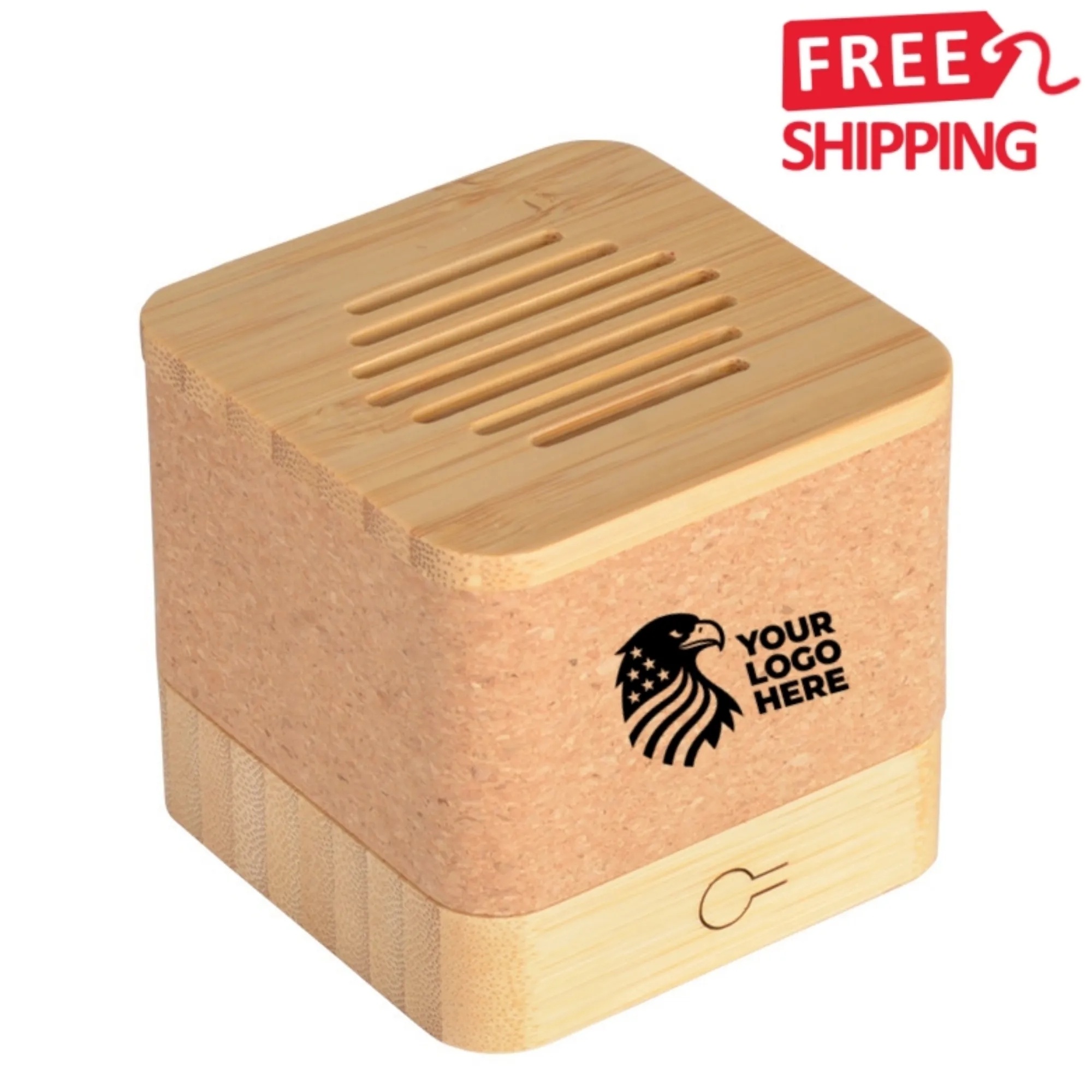 Wood Grain Bluetooth Wireless Desk Speaker