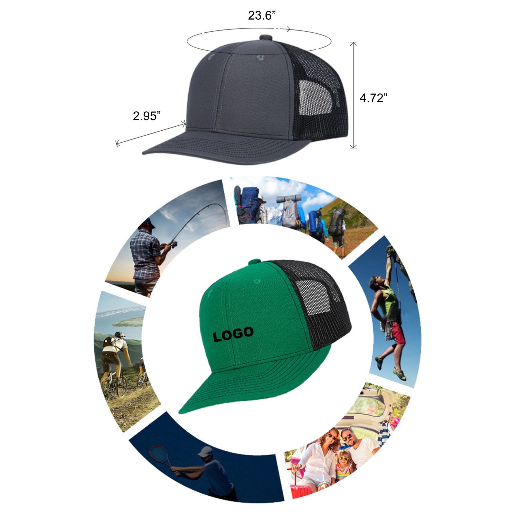 Adjustable Snapback Trucker Cap