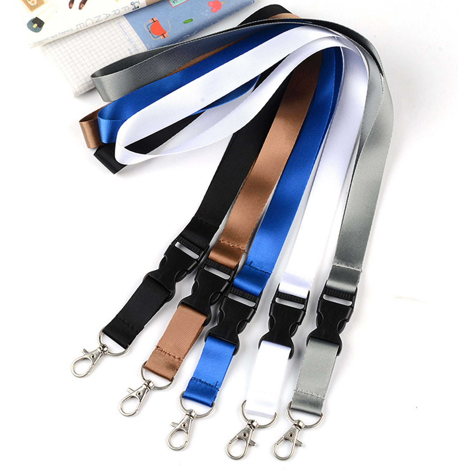 3/4" Custom Polyester Lanyard With Metal Buckle
