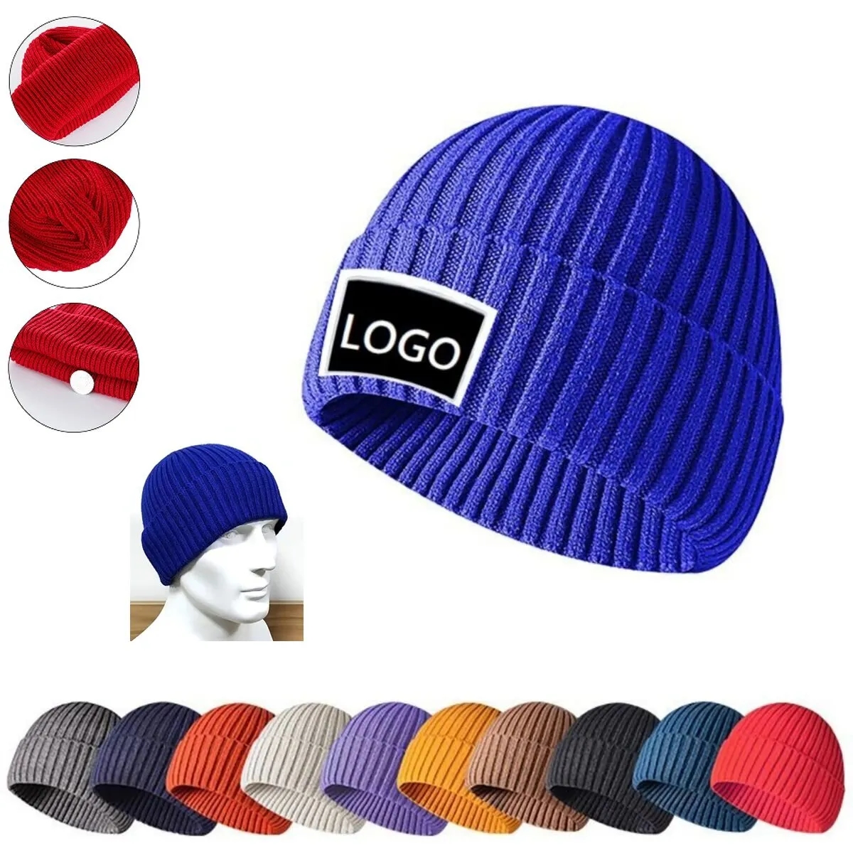 Cloth Label Knitted Beanie