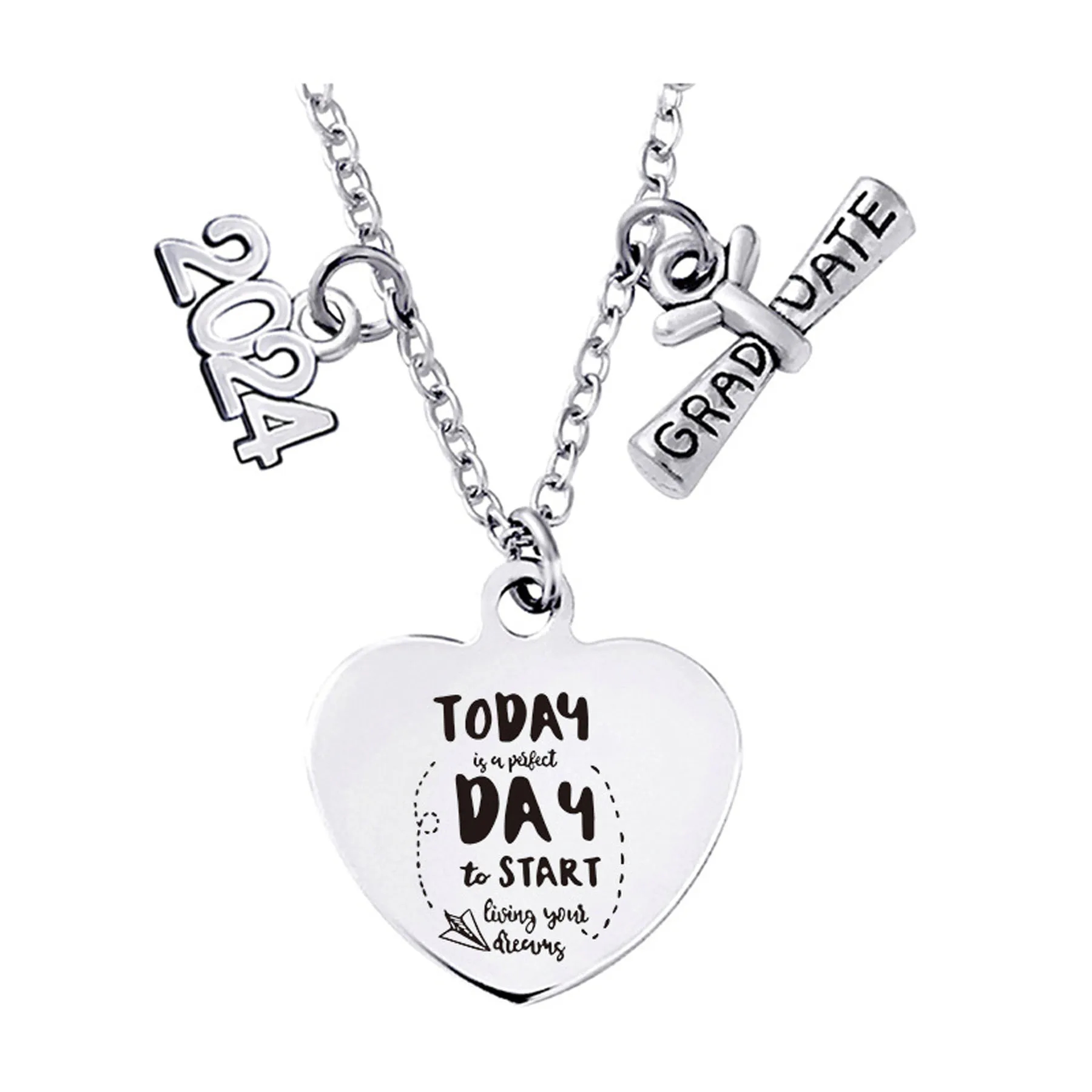 Stainless Steel Graduation Gift Necklace 15