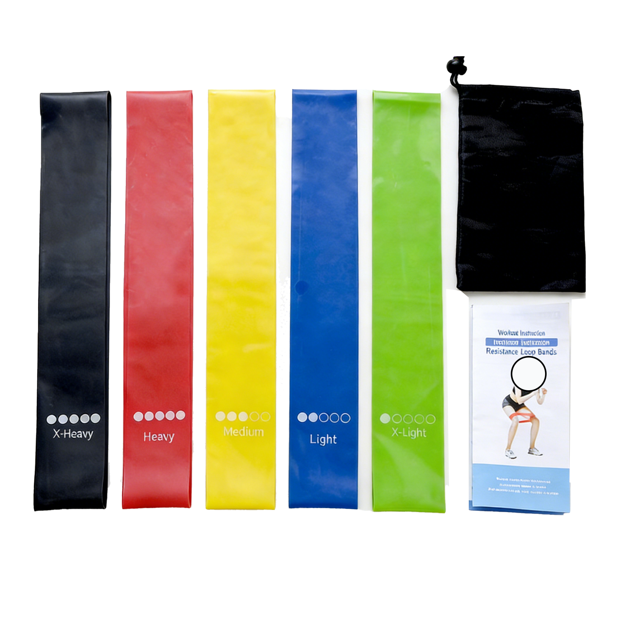 5 Pcs Resistance Bands Set