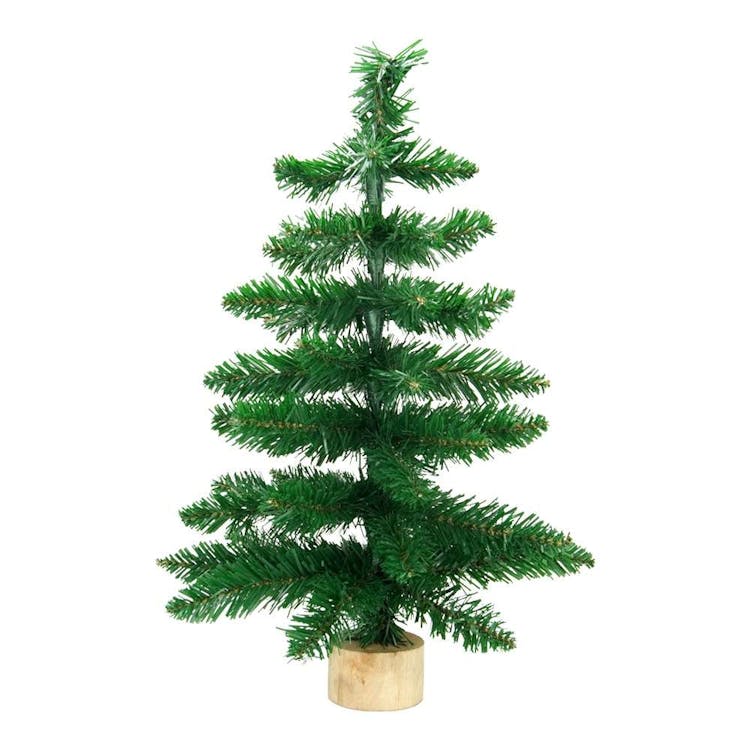Christmas Trees with Wood Stand - 23.6" 3
