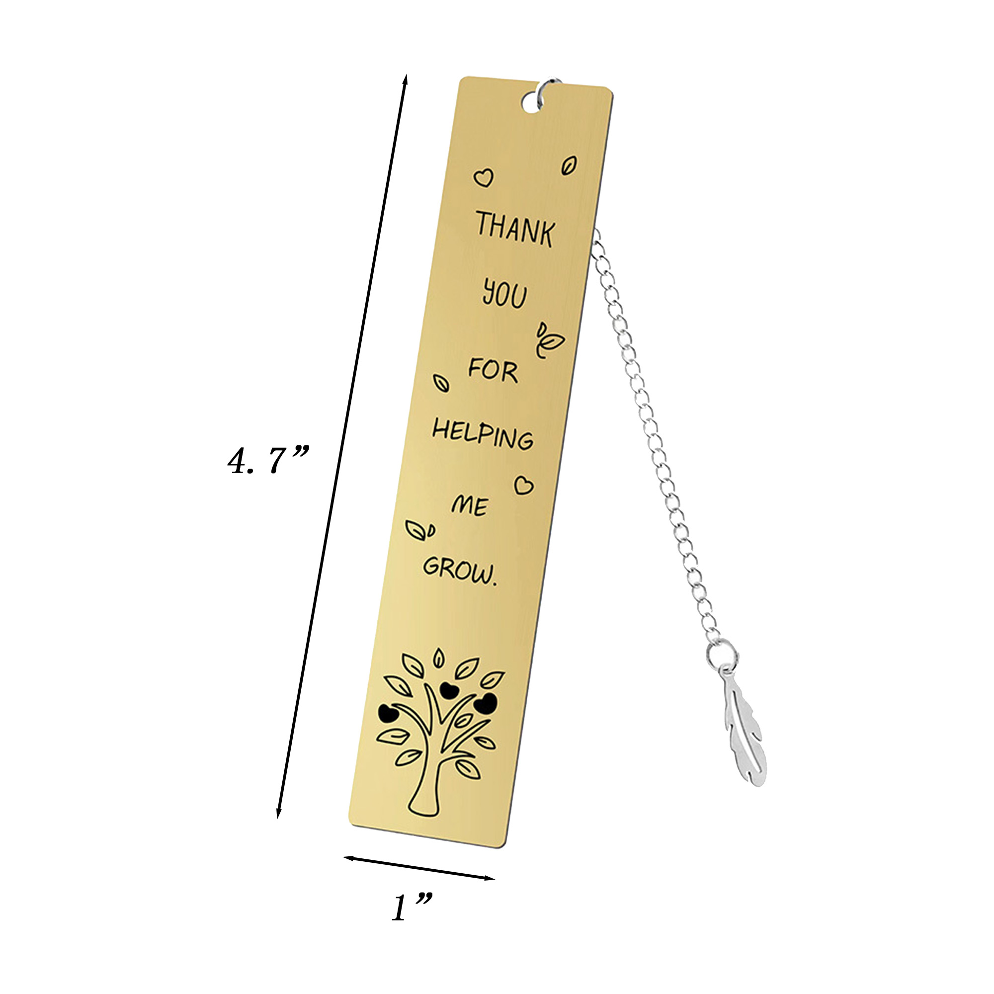 Student Souvenir Metal Engraved Bookmarks 5