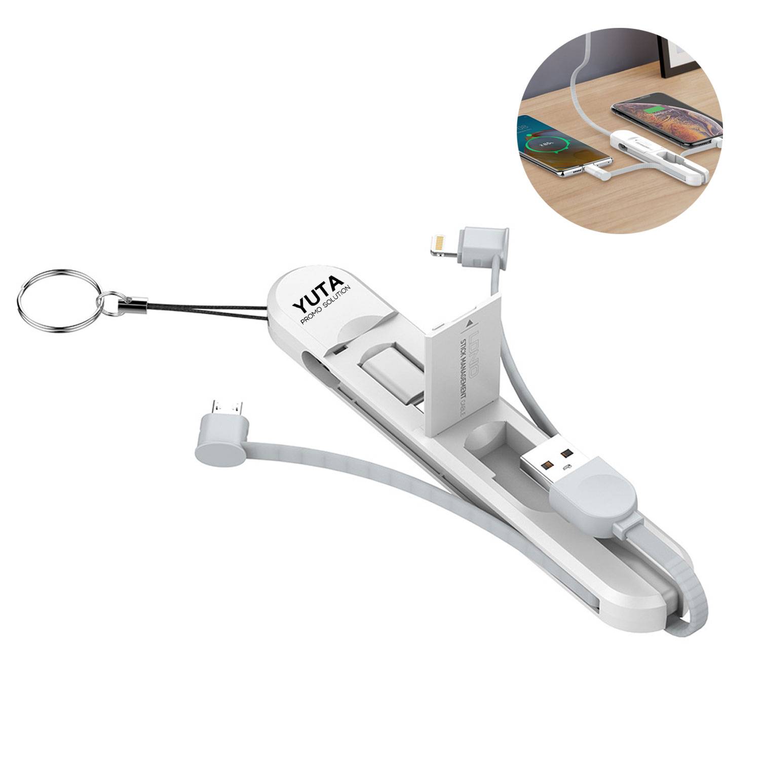 3-In-1 Scalable USB Data Cable