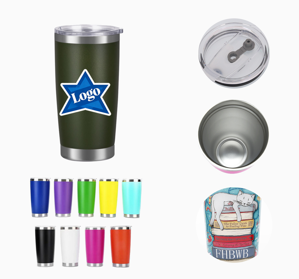20oz Double-Wall Stainless Steel Mug