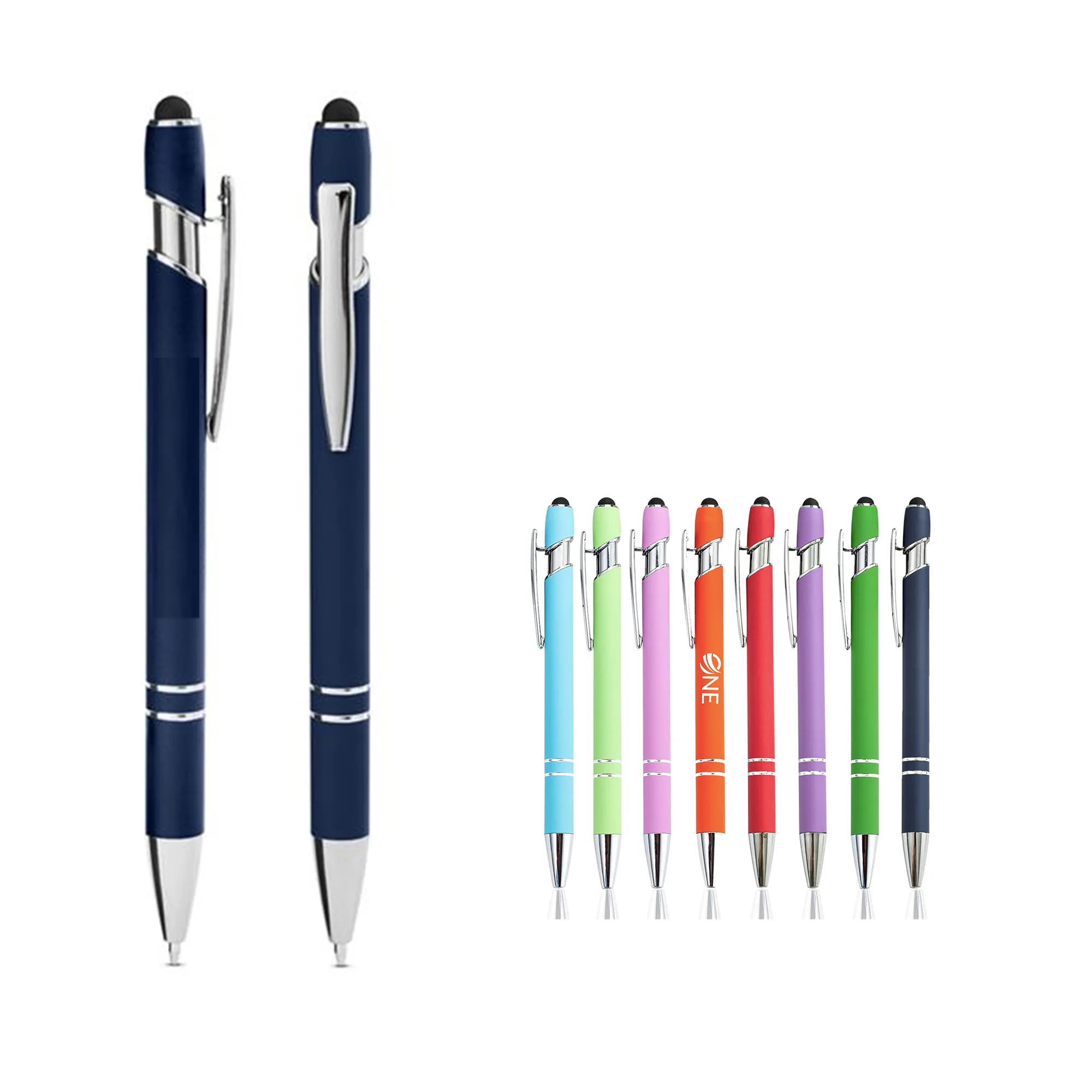 Rubberized Soft Touch Rubber Pen 3