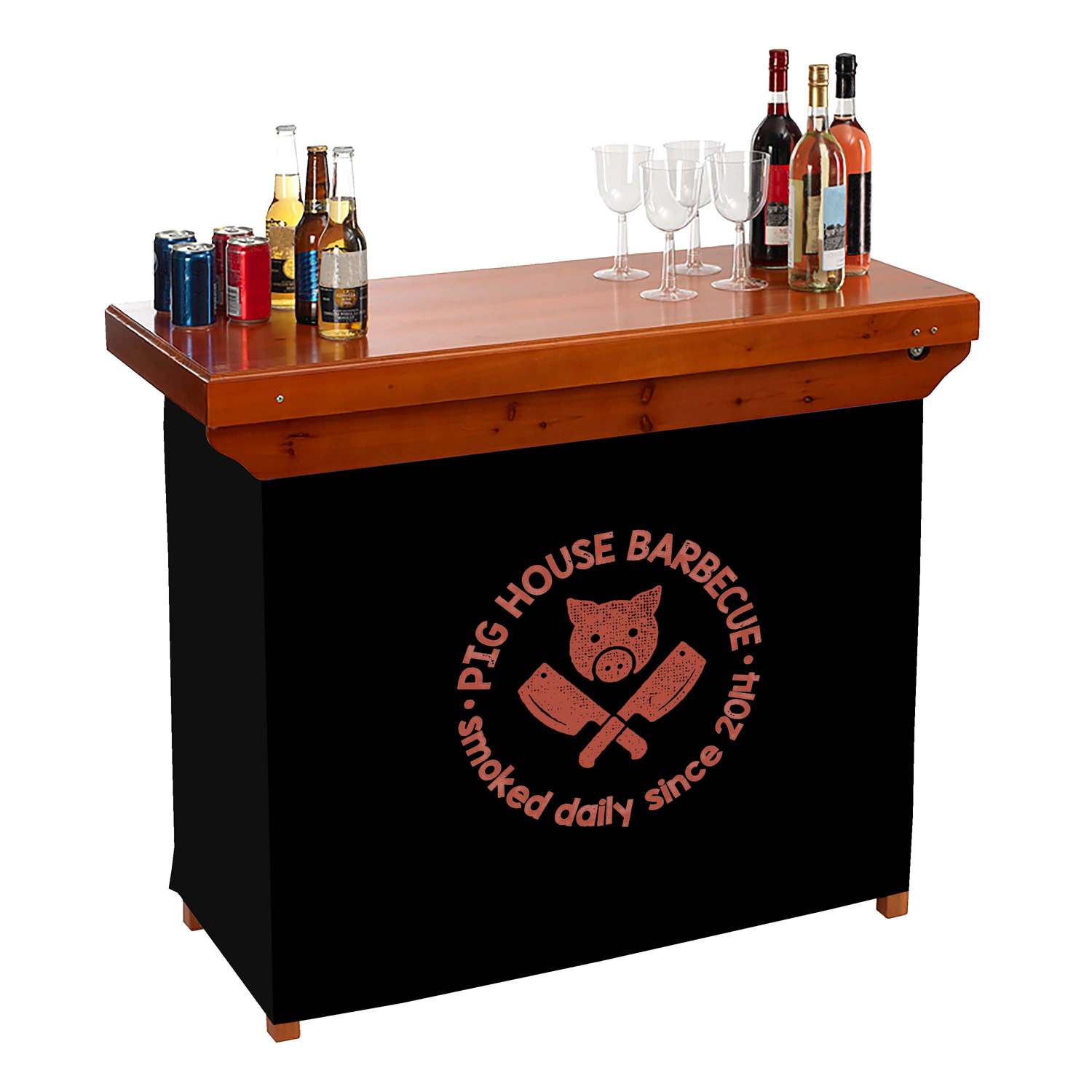 Portable Wood Bar 8