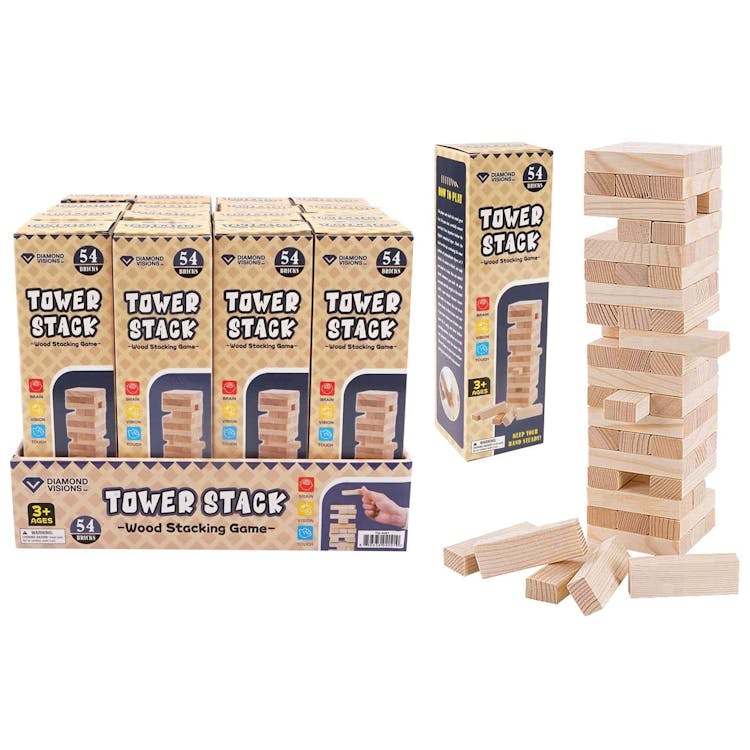Wood Tower Stacking Game 2
