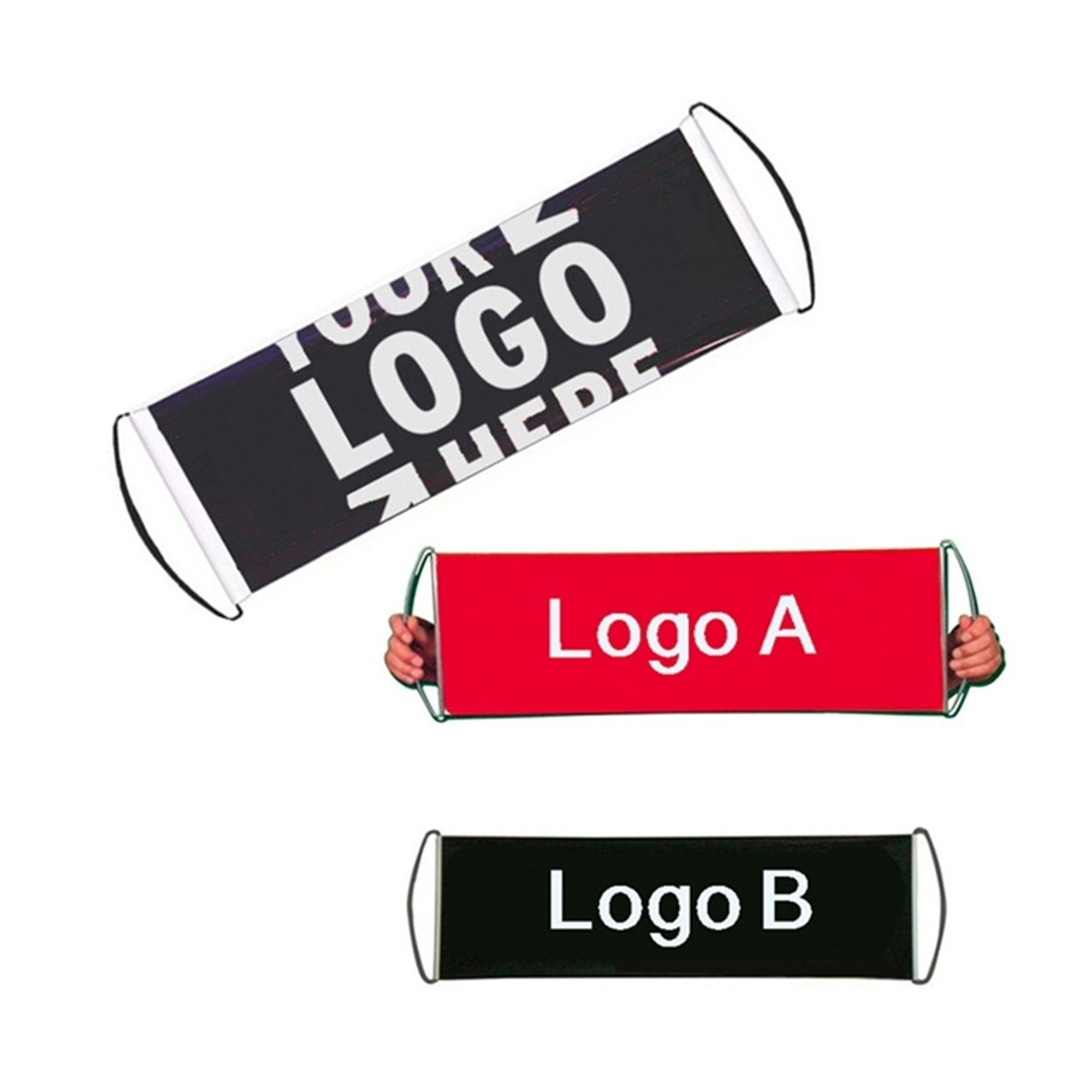 Full Color Rolling Banner Hand Flag 3