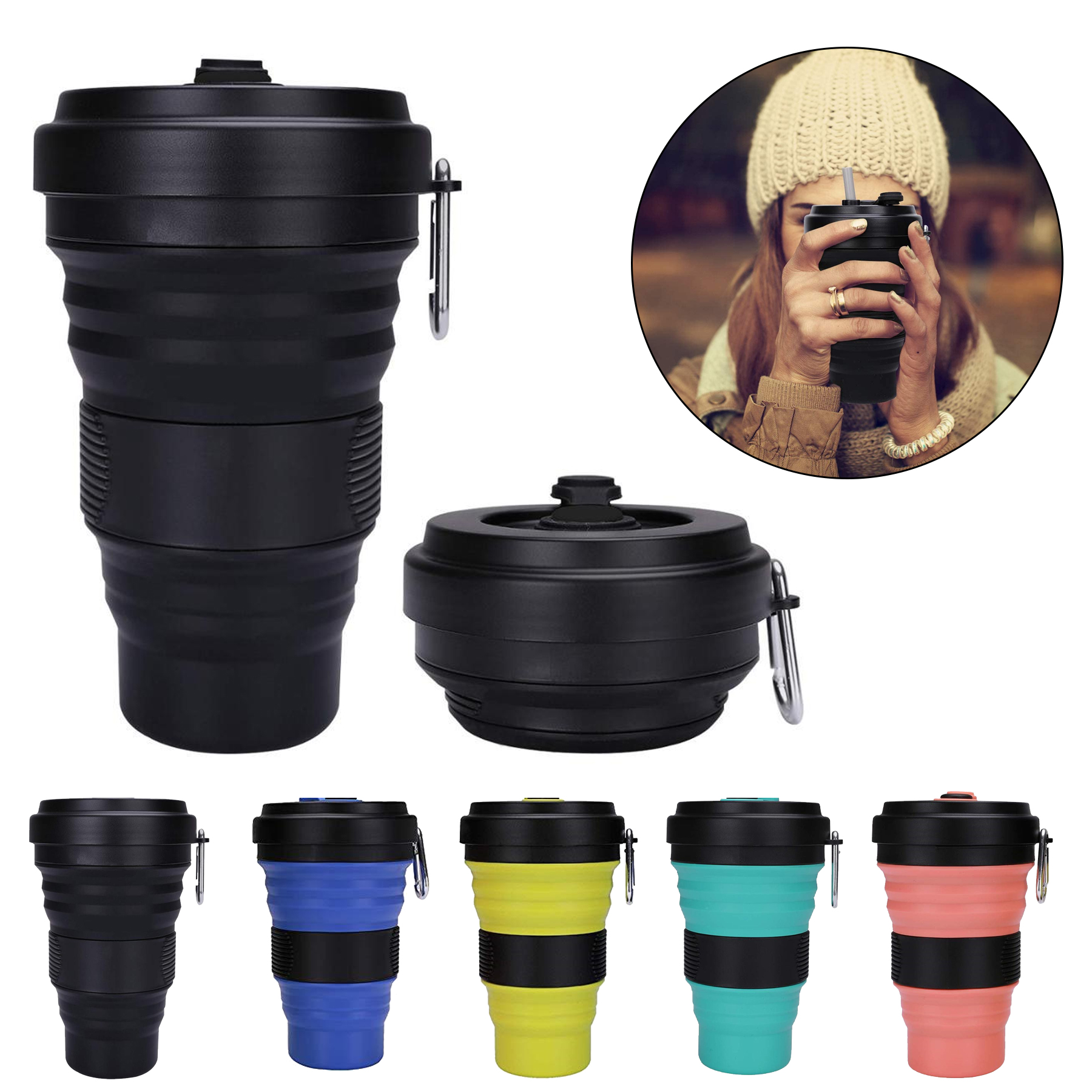 18oz Collapsible Travel Cup 5