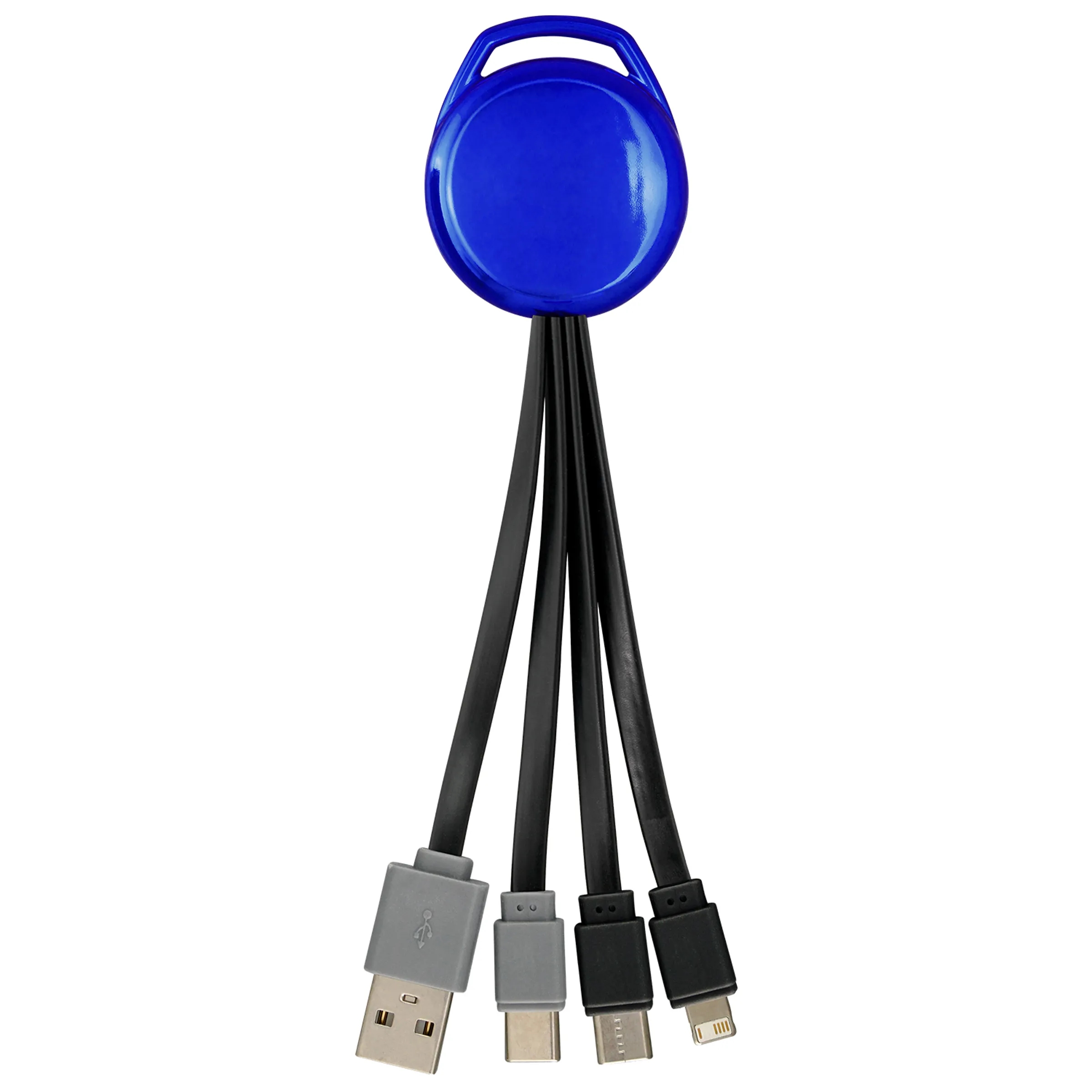 Metallic Vivid Dual Input 3-in-1 Charging Cable 3