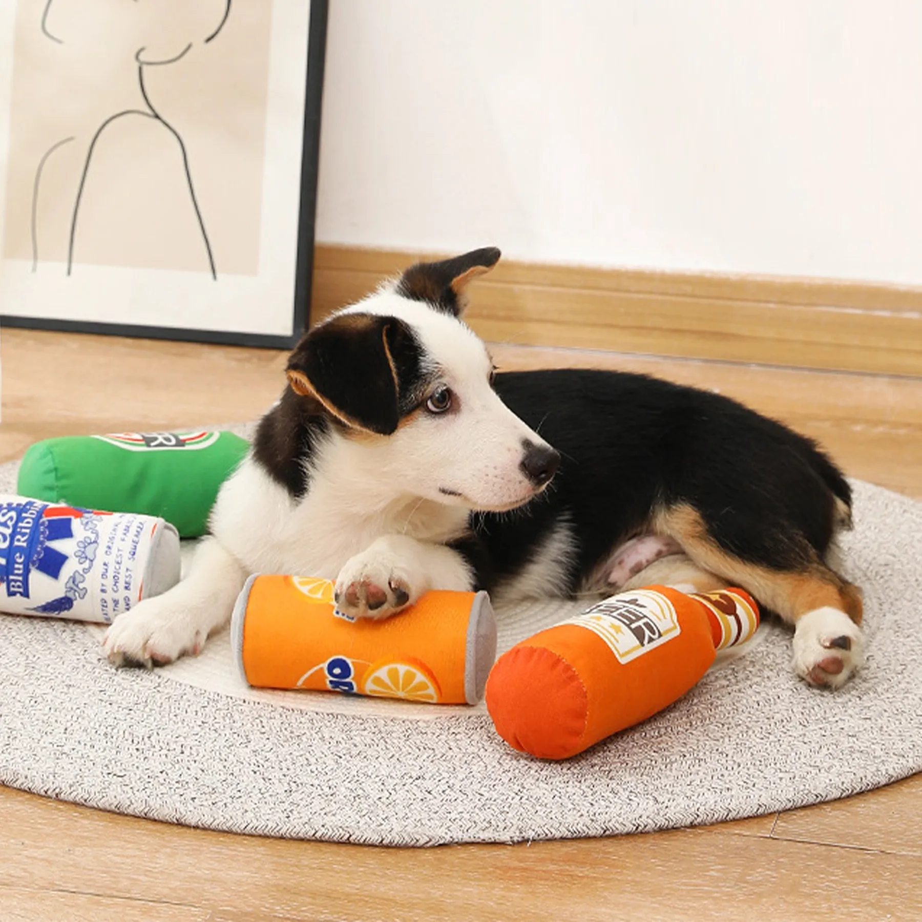 Custom Squeaky Can Shape Pet Toys 5
