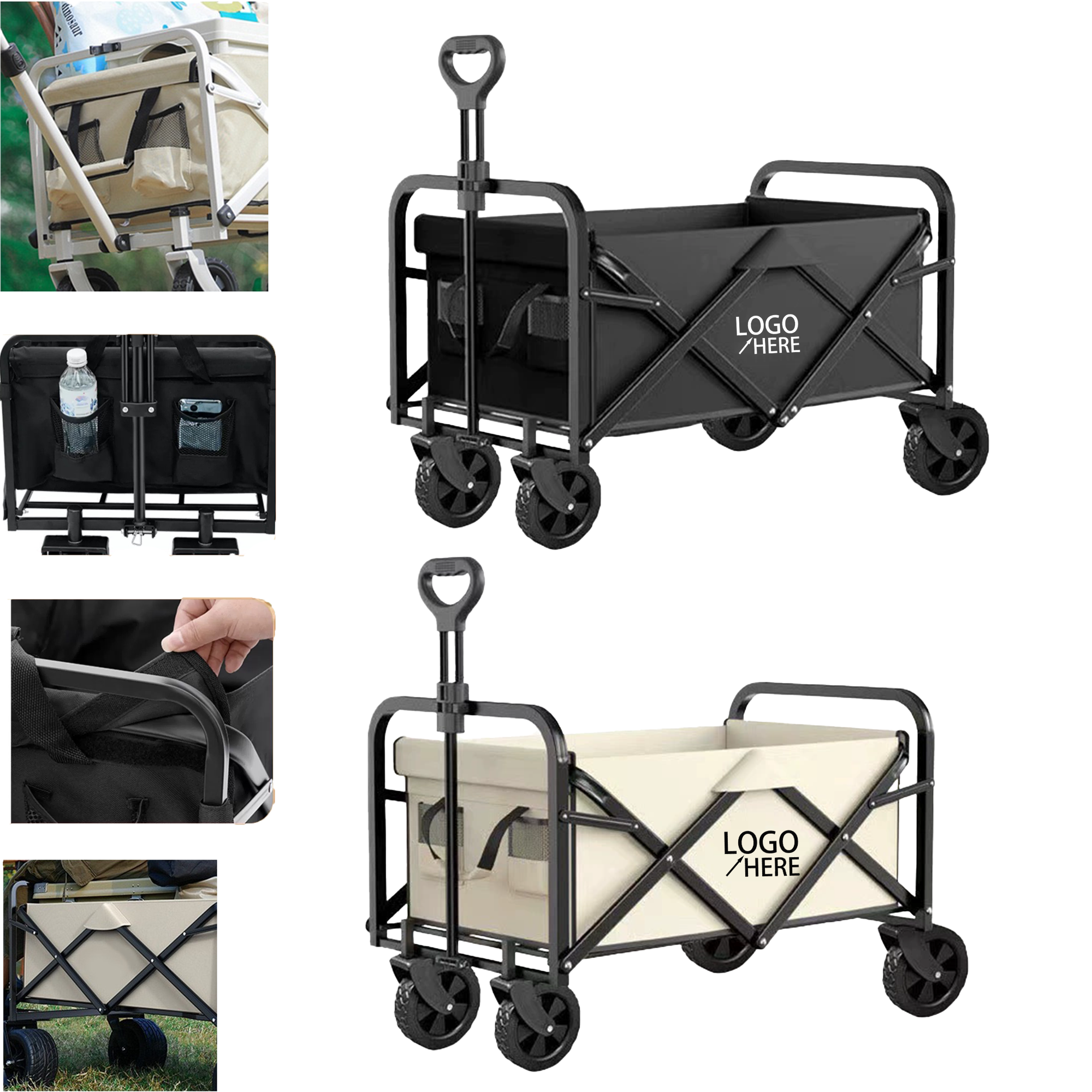 Compact Metal Trailer for Outdoor Use 3