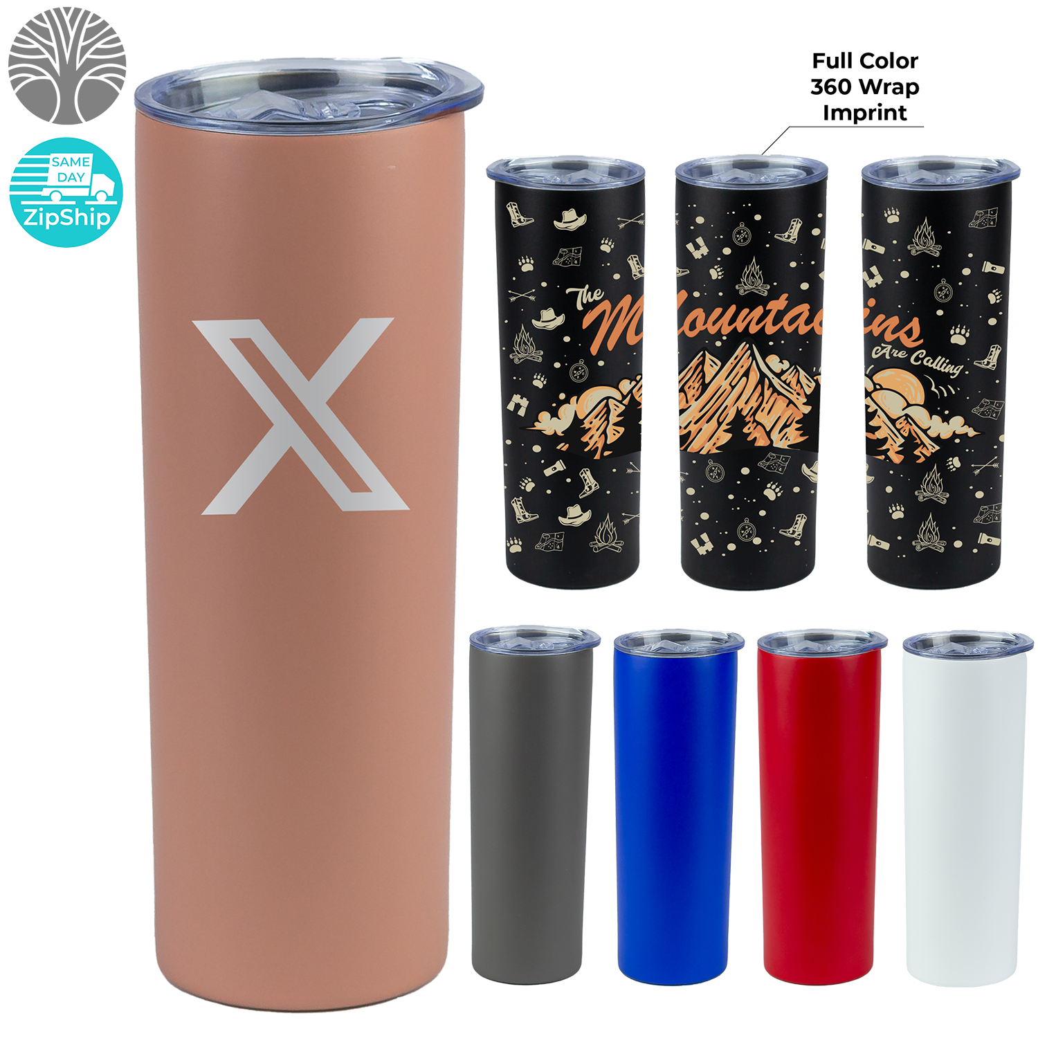Recycled 20 oz. Double-Wall Stainless Steel Tumbler
