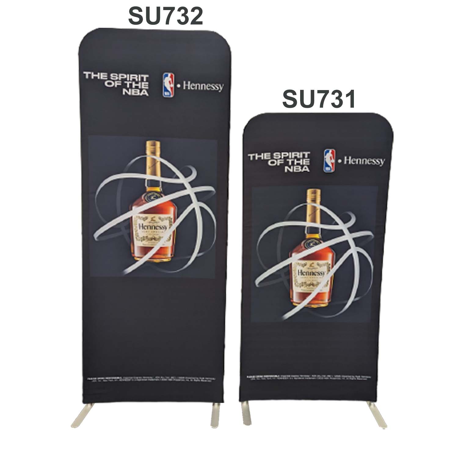 24 Hr Express Ship - 3'W x 78"H EuroFit Tension Fabric Banner Display Kit, Graphics Double Sided 15