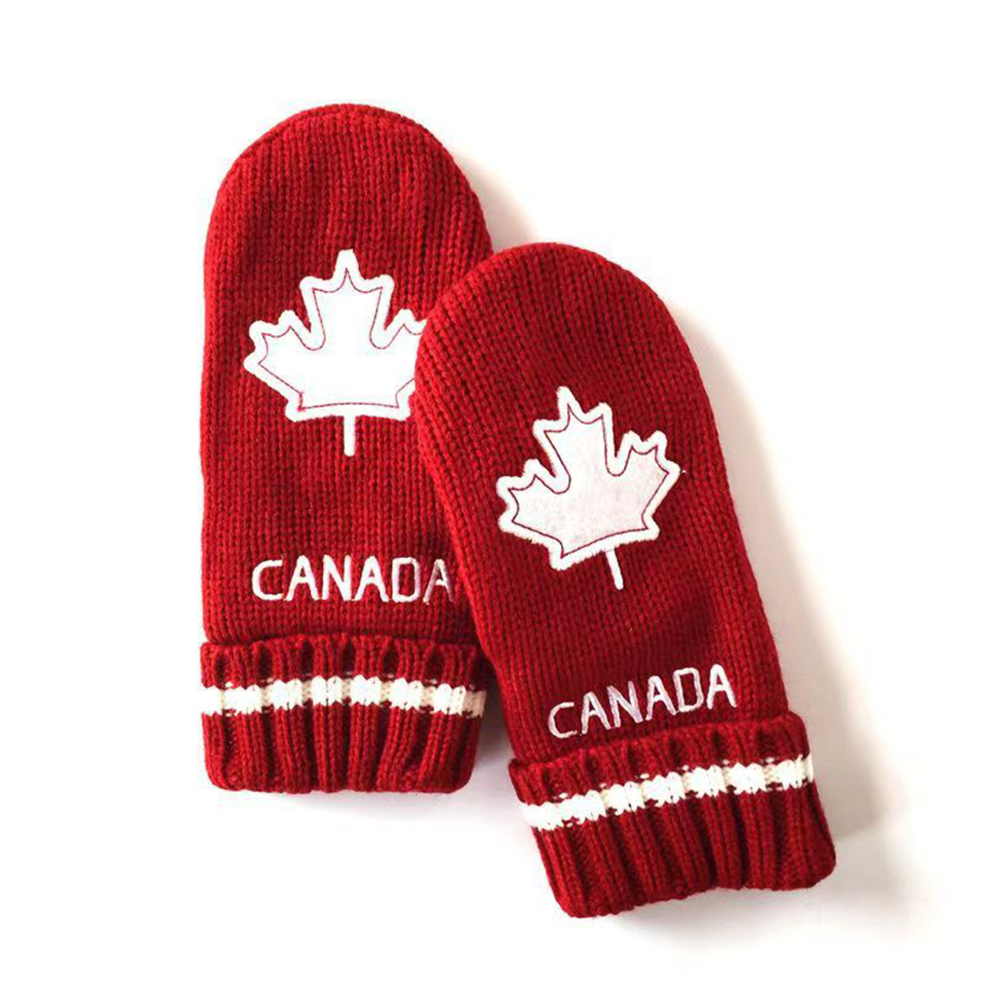 Full Finger Knit Mittens 2