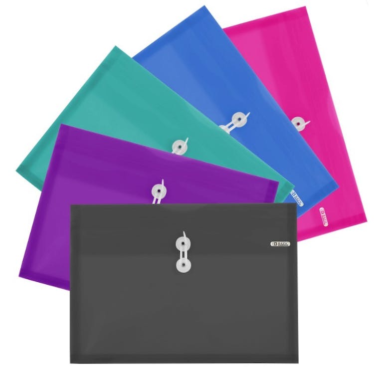 Side Loading Letter Size String Envelopes - 5 Colors 3